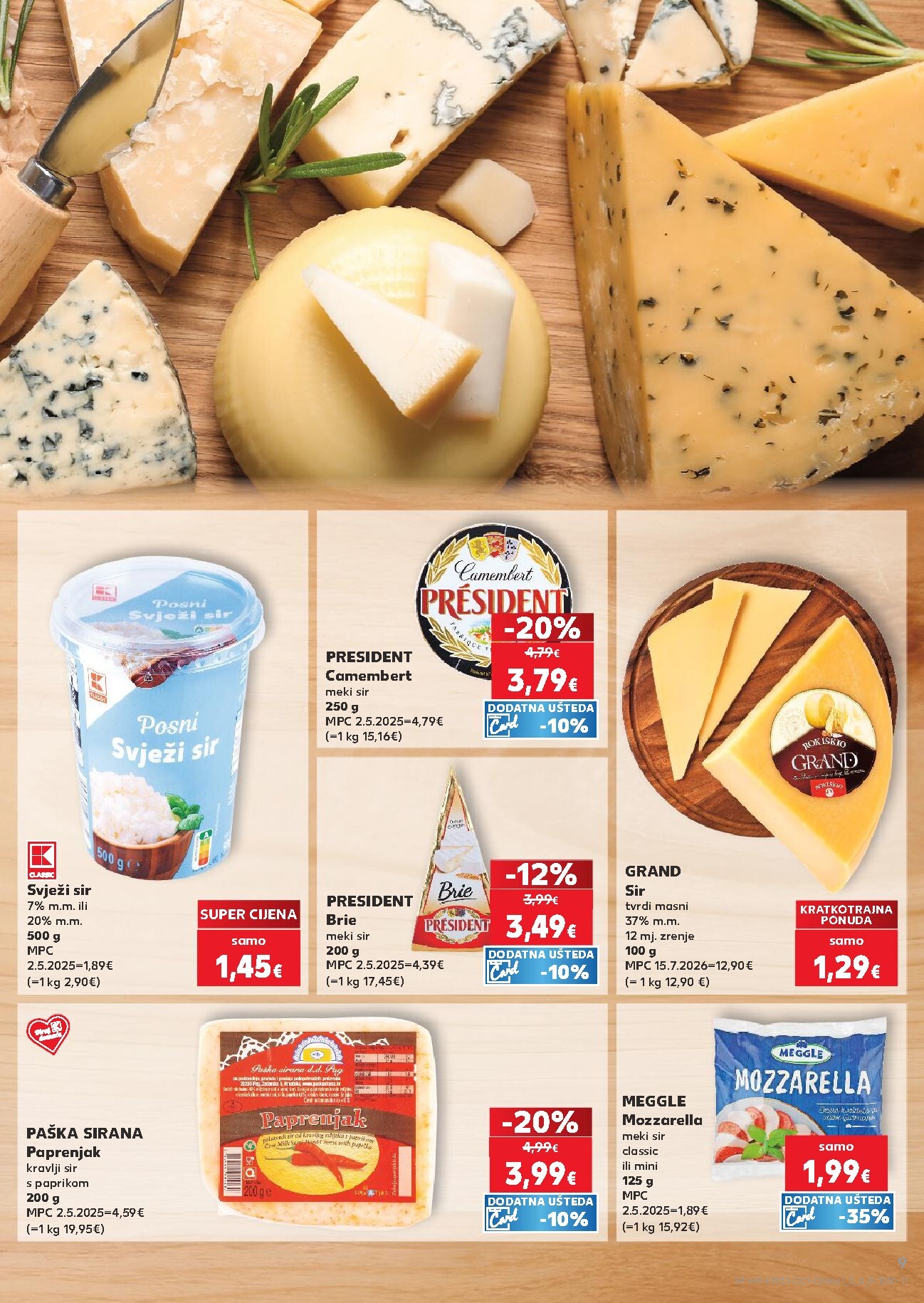 kaufland - Novi Kaufland - Iste cijene na kopnu i moru katalog od srijede, 29.07.2026 do utorka, 04.08.2026 - page: 9
