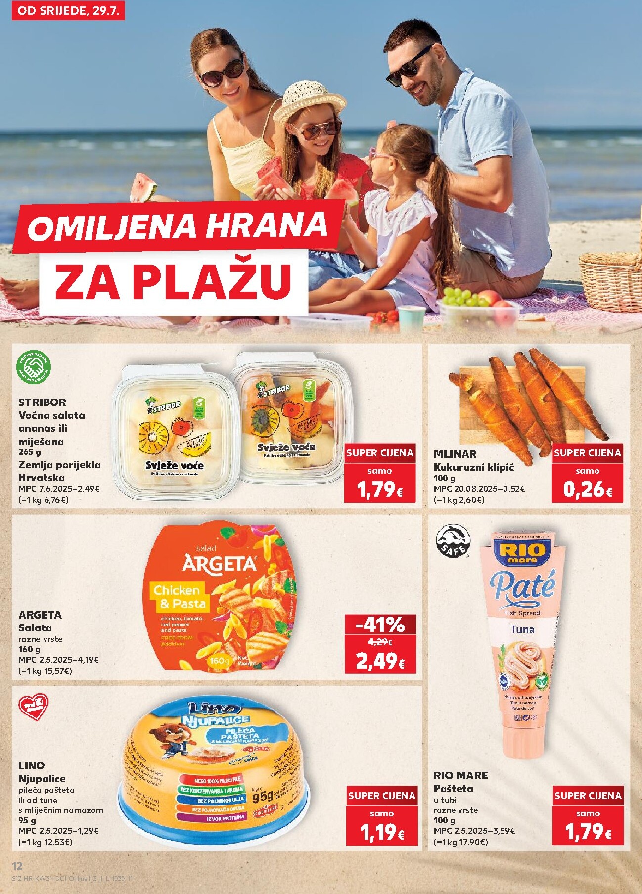 kaufland - Novi Kaufland - Iste cijene na kopnu i moru katalog od srijede, 29.07.2026 do utorka, 04.08.2026 - page: 12
