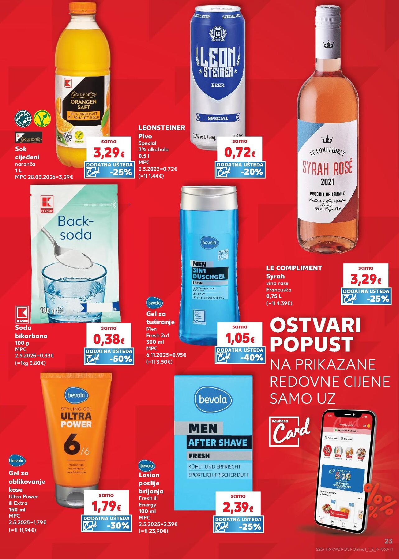 kaufland - Novi Kaufland - Iste cijene na kopnu i moru katalog od srijede, 29.07.2026 do utorka, 04.08.2026 - page: 23