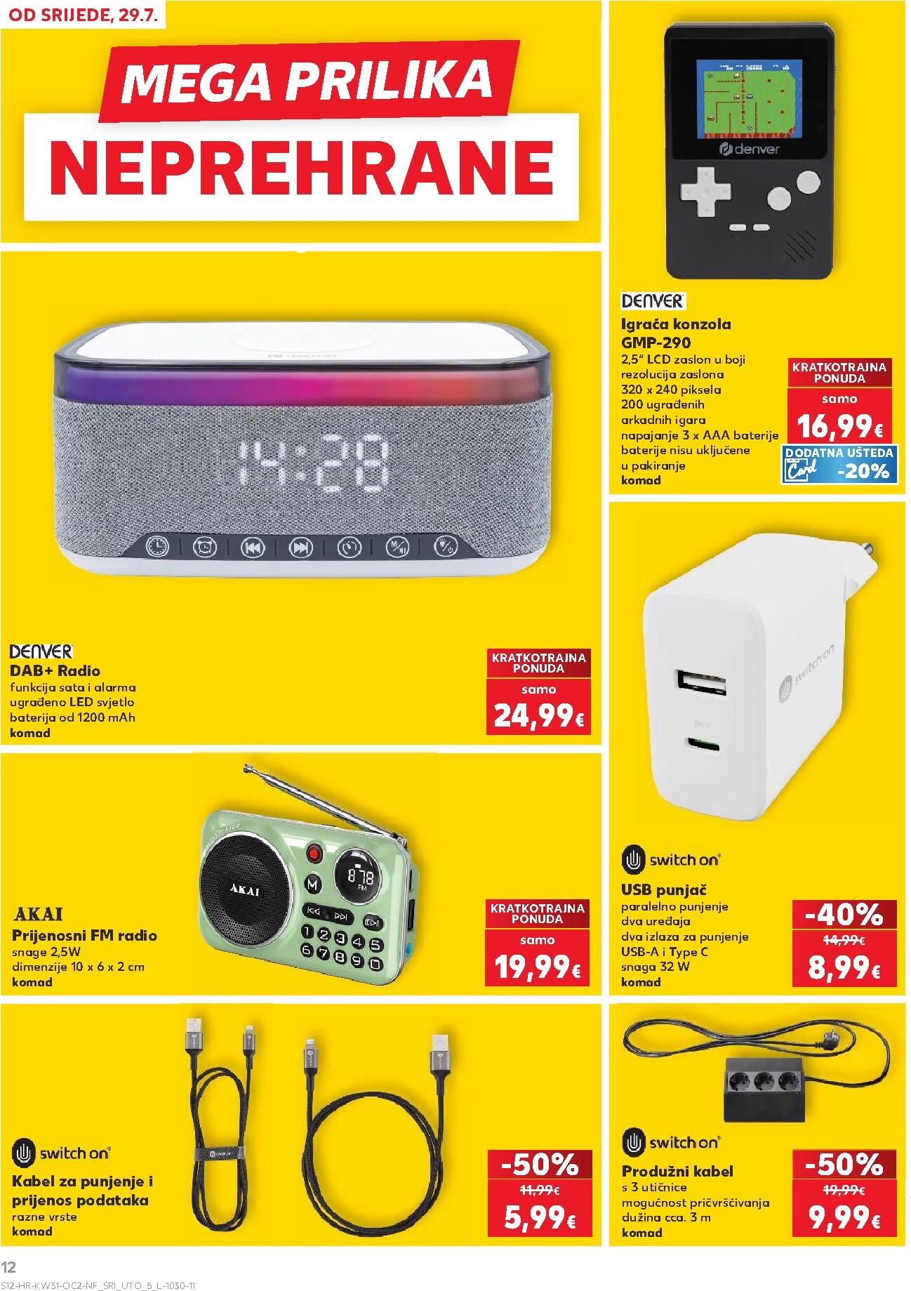 kaufland - Novi Kaufland - Neprehrambenih proizvoda katalog od srijede, 29.07.2026 do utorka, 04.08.2026 - page: 12