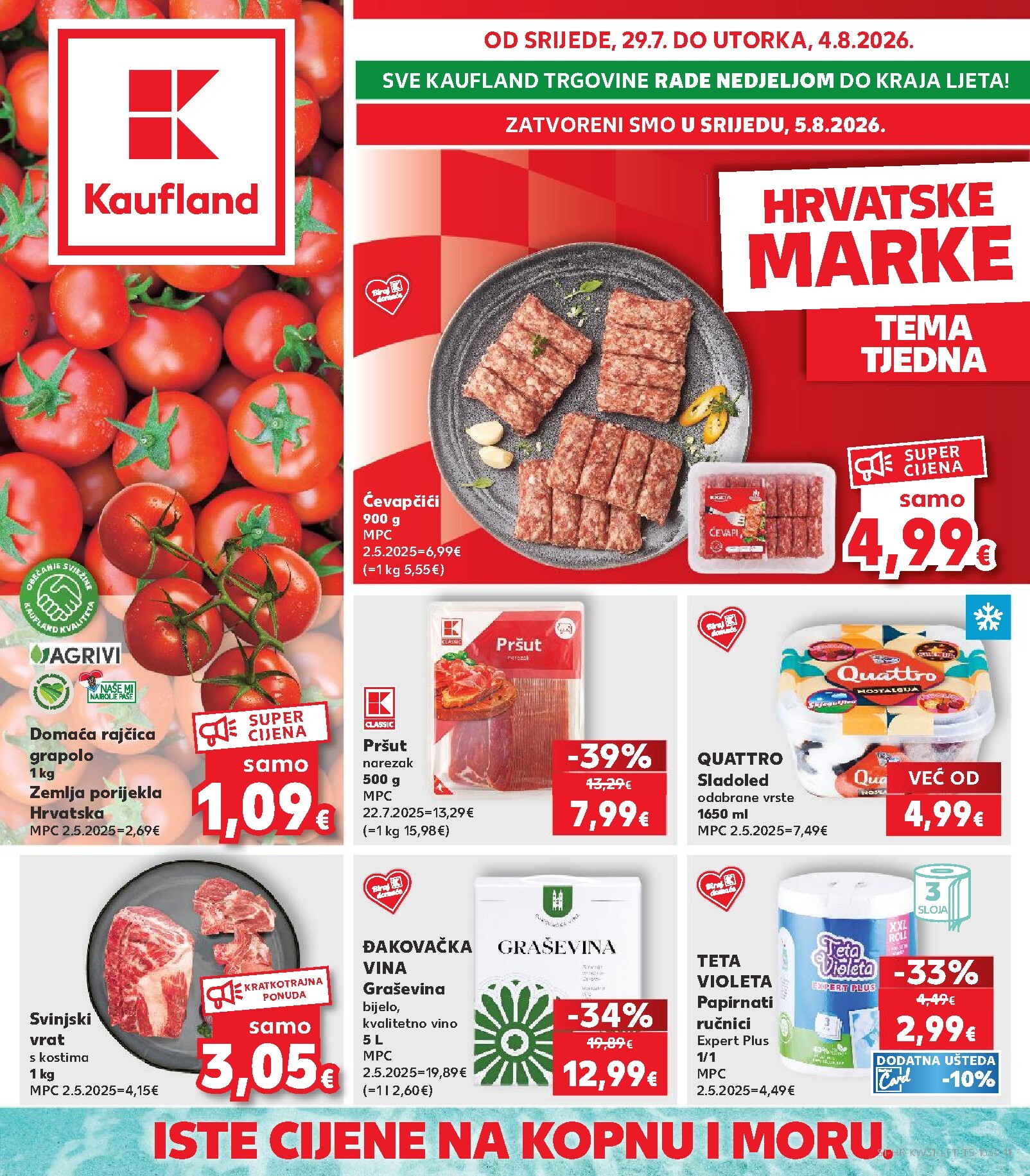 kaufland - Novi Kaufland katalog od srijede, 29.07.2026 do utorka, 04.08.2026