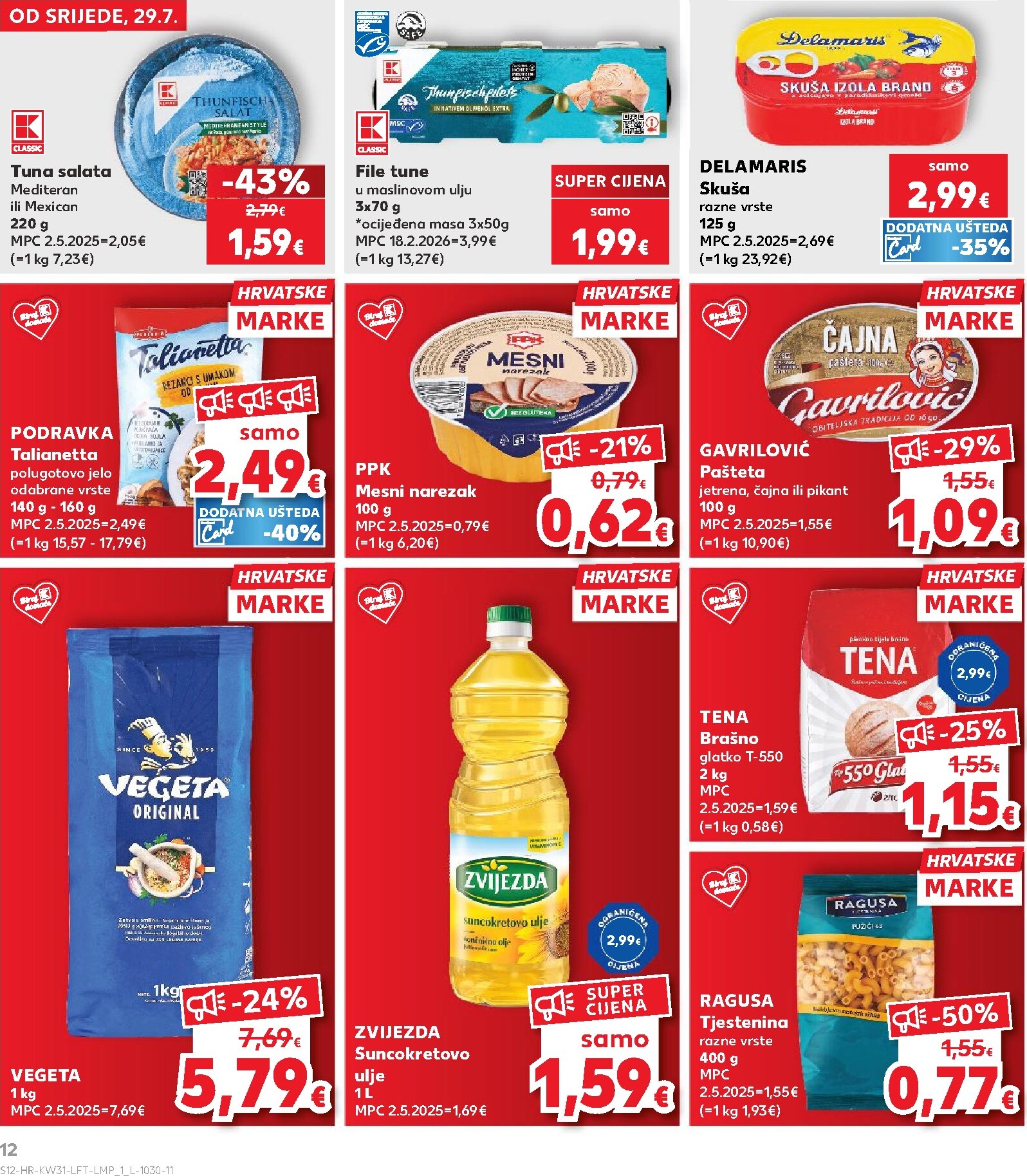 kaufland - Novi Kaufland katalog od srijede, 29.07.2026 do utorka, 04.08.2026 - page: 12