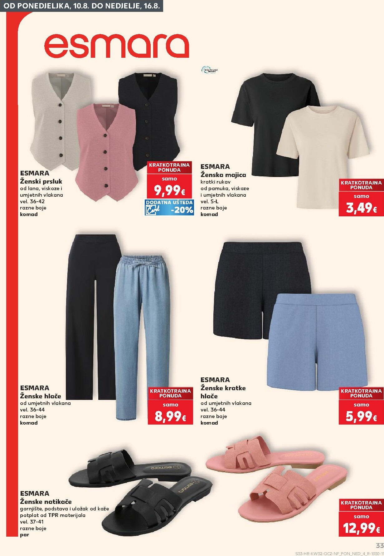 kaufland - Novi Kaufland - Neprehrambenih proizvoda katalog od četvrtka, 06.08.2026 do utorka, 11.08.2026 - page: 33
