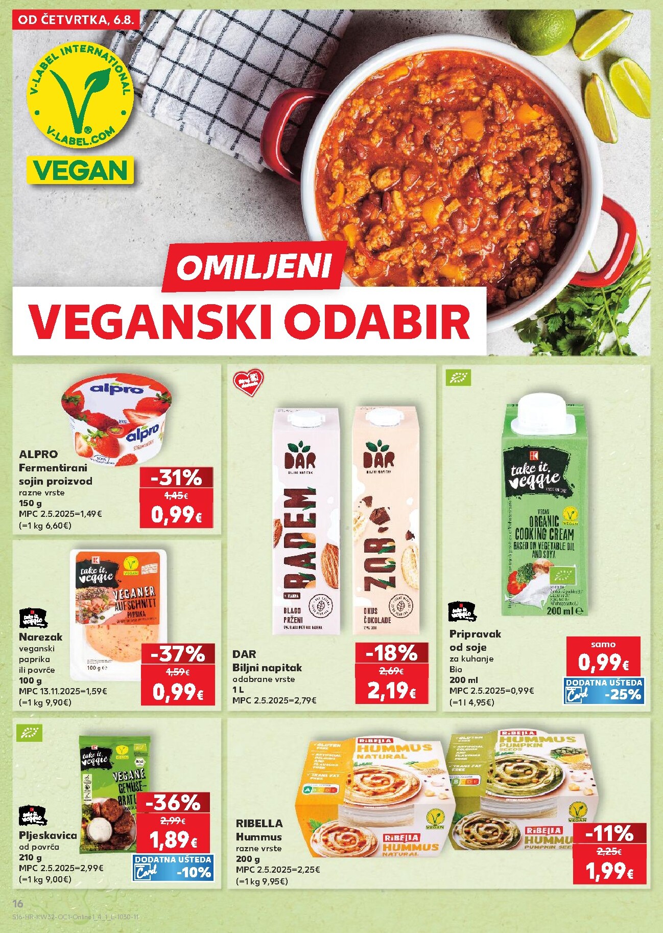 kaufland - Novi Kaufland - Iste cijene na kopnu i moru katalog od četvrtka, 06.08.2026 do utorka, 11.08.2026 - page: 16
