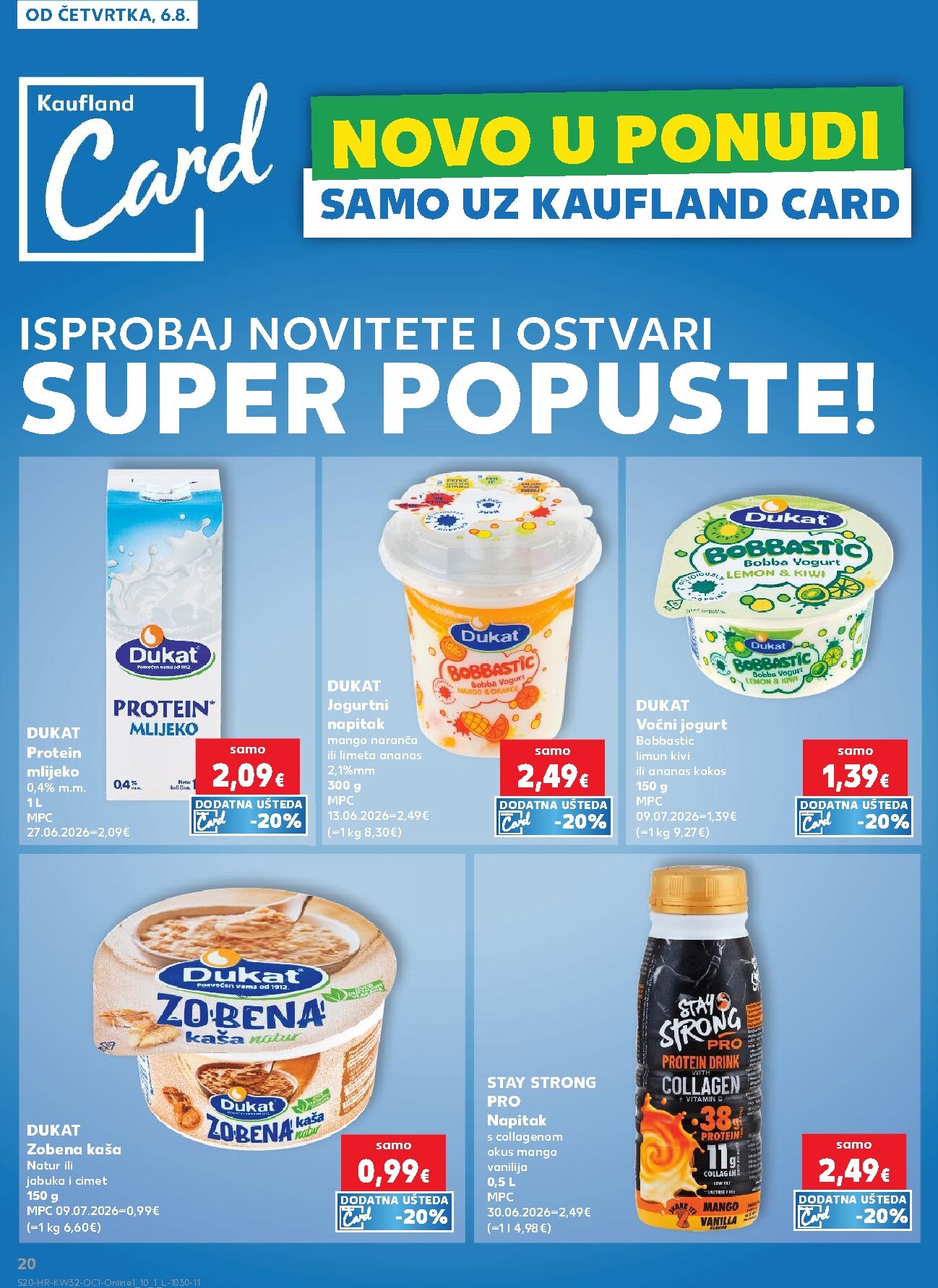 kaufland - Novi Kaufland - Iste cijene na kopnu i moru katalog od četvrtka, 06.08.2026 do utorka, 11.08.2026 - page: 20