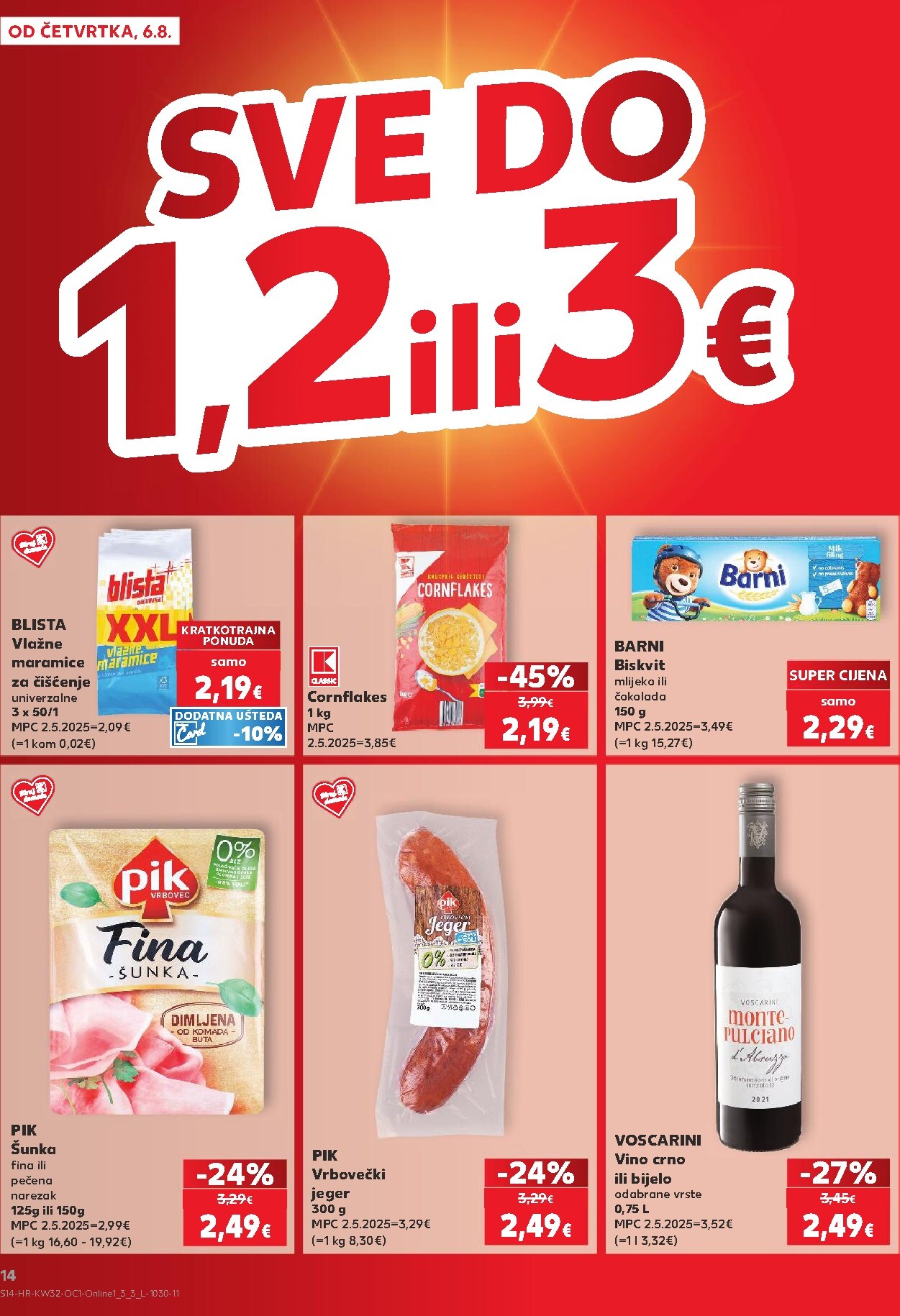 kaufland - Novi Kaufland - Iste cijene na kopnu i moru katalog od četvrtka, 06.08.2026 do utorka, 11.08.2026 - page: 14