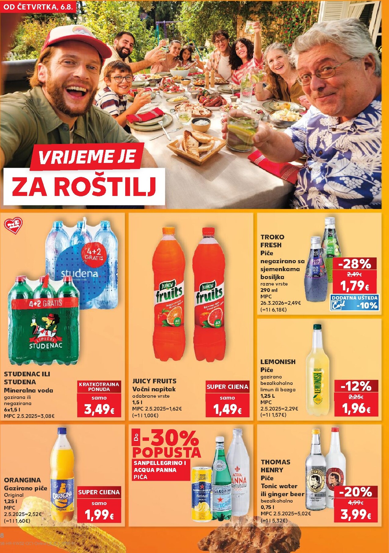 kaufland - Novi Kaufland - Iste cijene na kopnu i moru katalog od četvrtka, 06.08.2026 do utorka, 11.08.2026 - page: 8