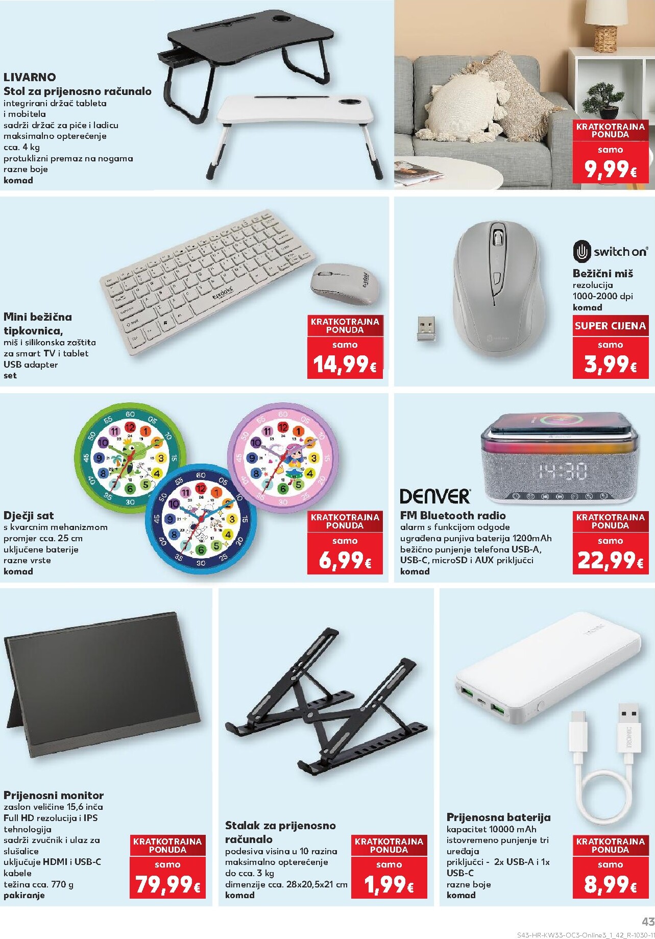 kaufland - Aktualni katalog Kaufland - Počinje škola od ponedjeljka, 10.08.2026 do nedjelje, 13.09.2026 - page: 43