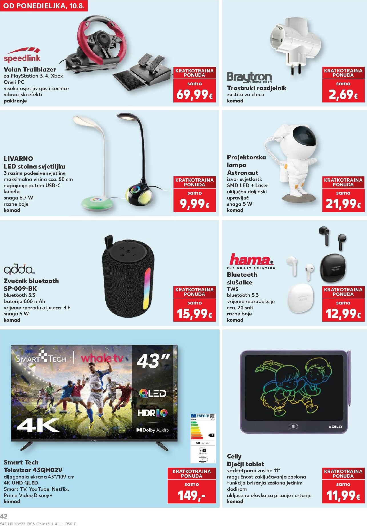 kaufland - Aktualni katalog Kaufland - Počinje škola od ponedjeljka, 10.08.2026 do nedjelje, 13.09.2026 - page: 42