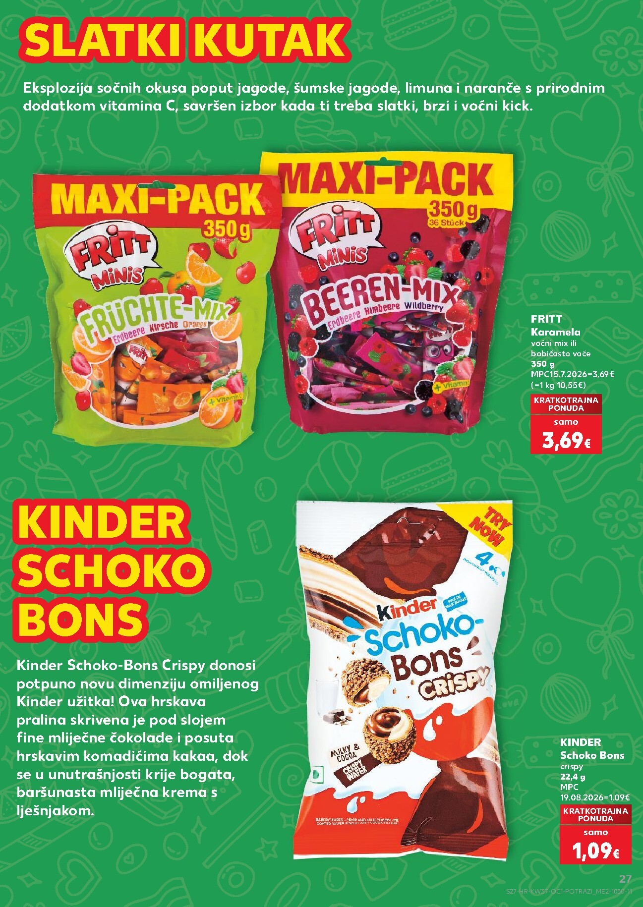kaufland - Novi Kaufland - Ti si naš broj 1 katalog od srijede, 09.09.2026 do utorka, 15.09.2026 - page: 27