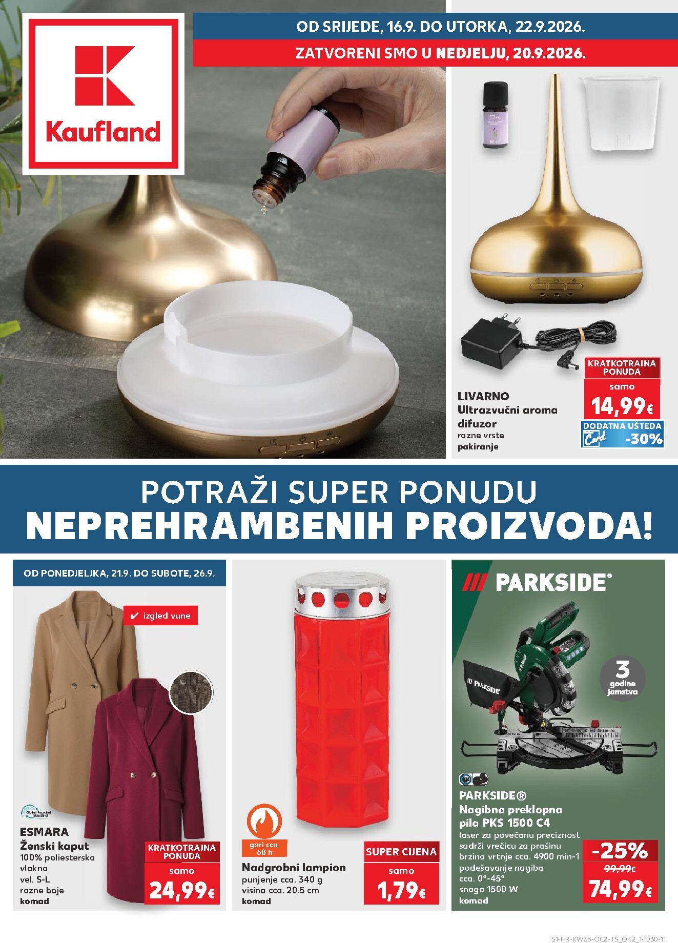 kaufland - Novi Kaufland - Neprehrambenih proizvoda katalog od srijede, 16.09.2026 do utorka, 22.09.2026