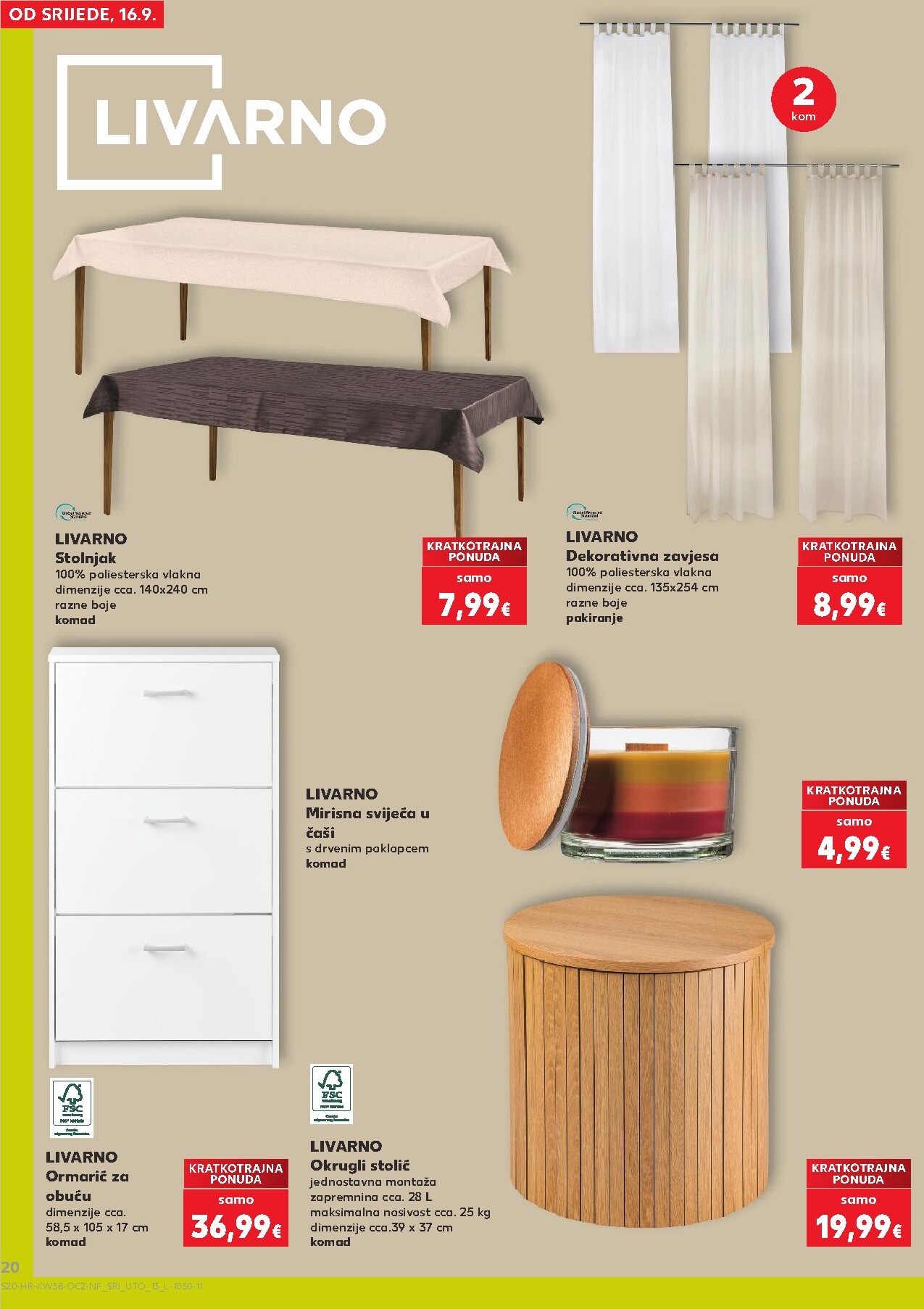 kaufland - Novi Kaufland - Neprehrambenih proizvoda katalog od srijede, 16.09.2026 do utorka, 22.09.2026 - page: 20