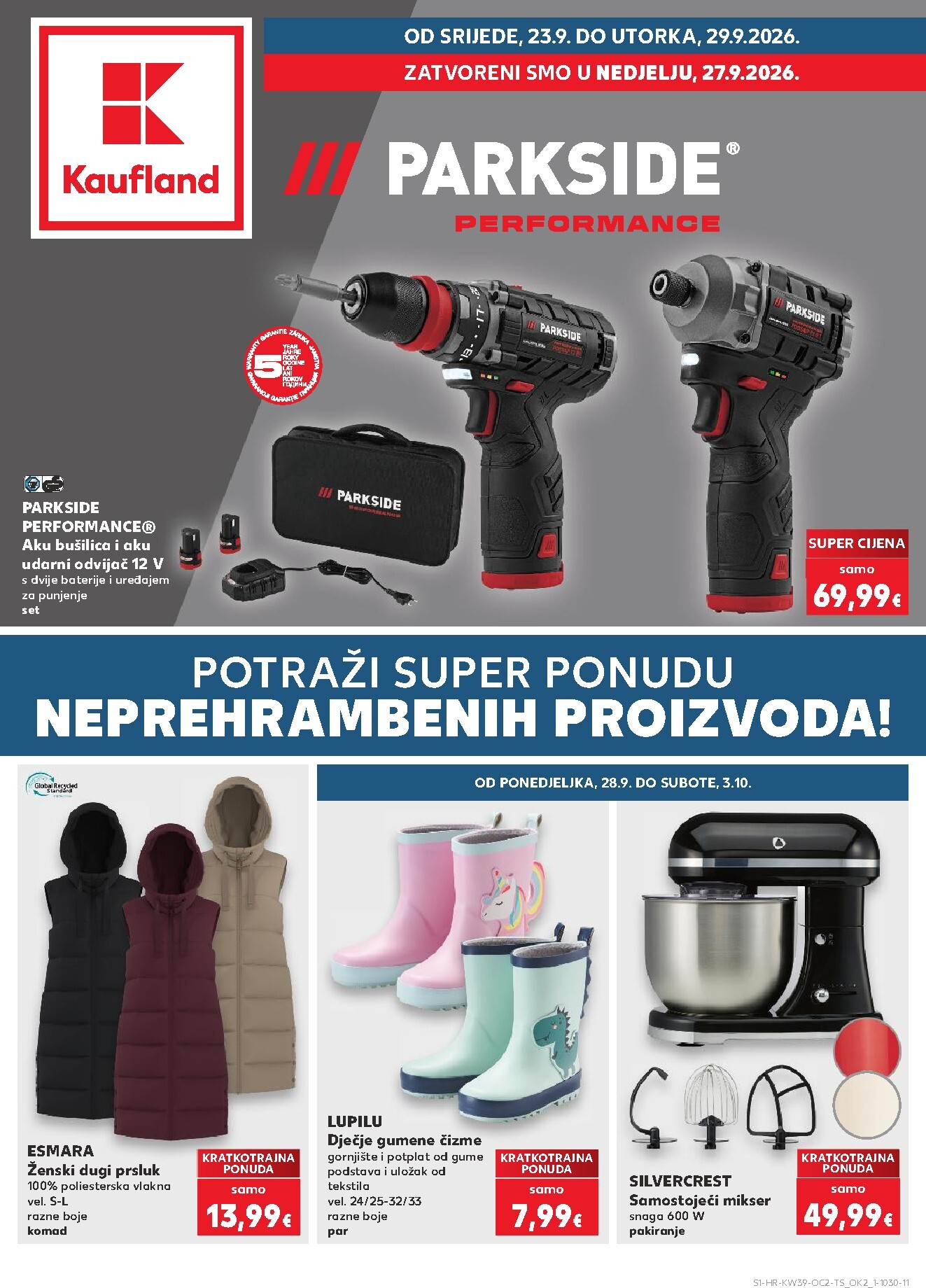 kaufland - Novi Kaufland katalog od srijede, 23.09.2026 do utorka, 29.09.2026 - page: 1