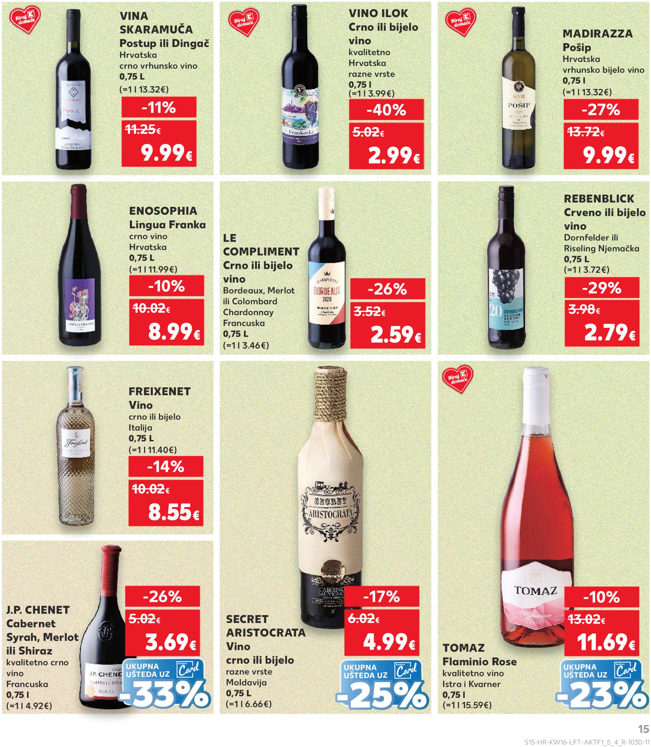 kaufland - Kaufland katalog vrijedi od 16.04. do 22.04. - page: 15 kaufland - Kaufland katalog vrijedi od 16.04. do 22.04. - page: 15
