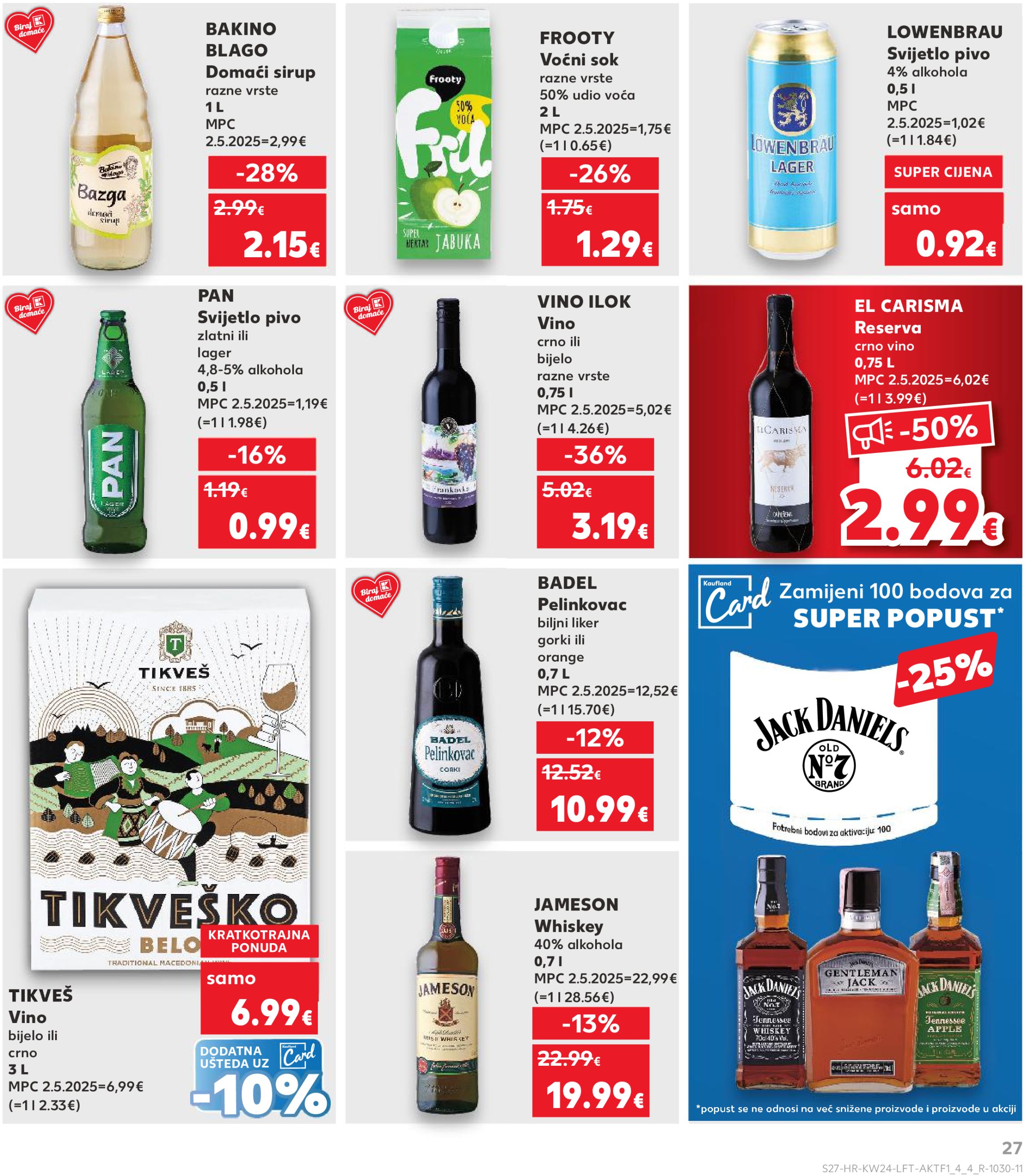 kaufland - Prelistajte katalog Kaufland, vrijedi od 11.06. do 17.06. - page: 27 kaufland - Prelistajte katalog Kaufland, vrijedi od 11.06. do 17.06. - page: 27