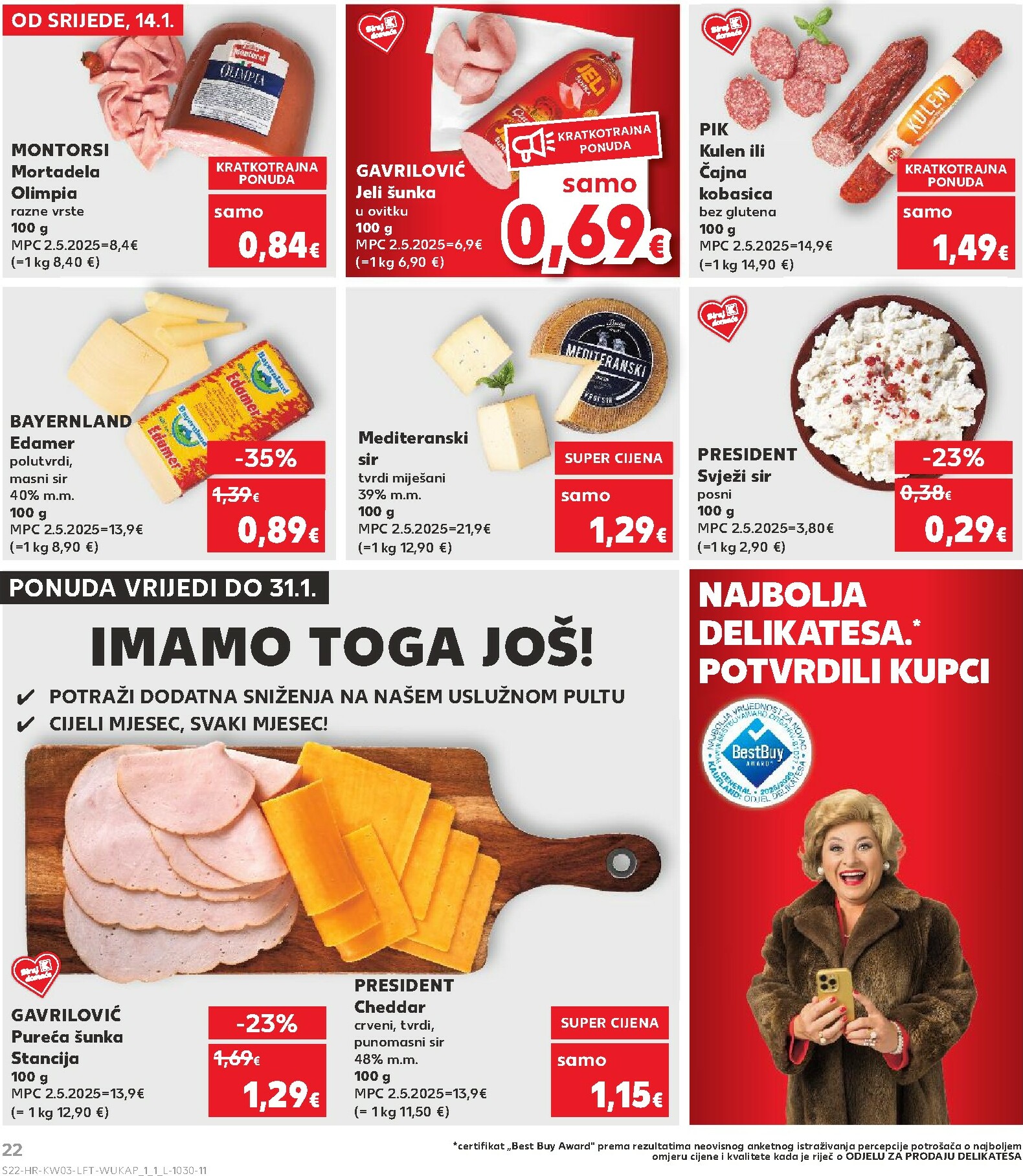 kaufland - Prelistajte katalog Kaufland, vrijedi od 14.01. do 20.01. - page: 22
