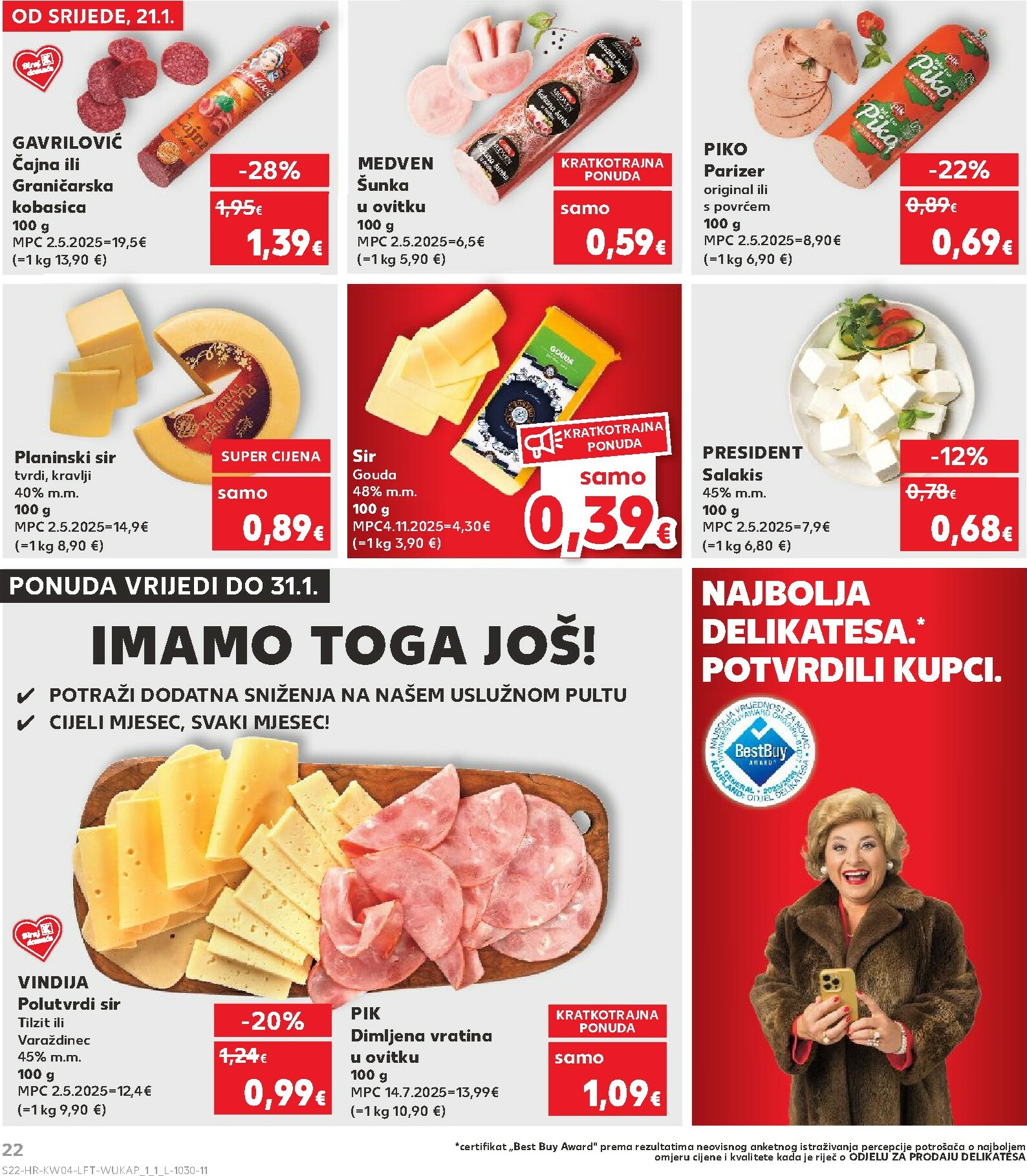 kaufland - Prelistajte katalog Kaufland, vrijedi od 21.01. do 27.01. - page: 22