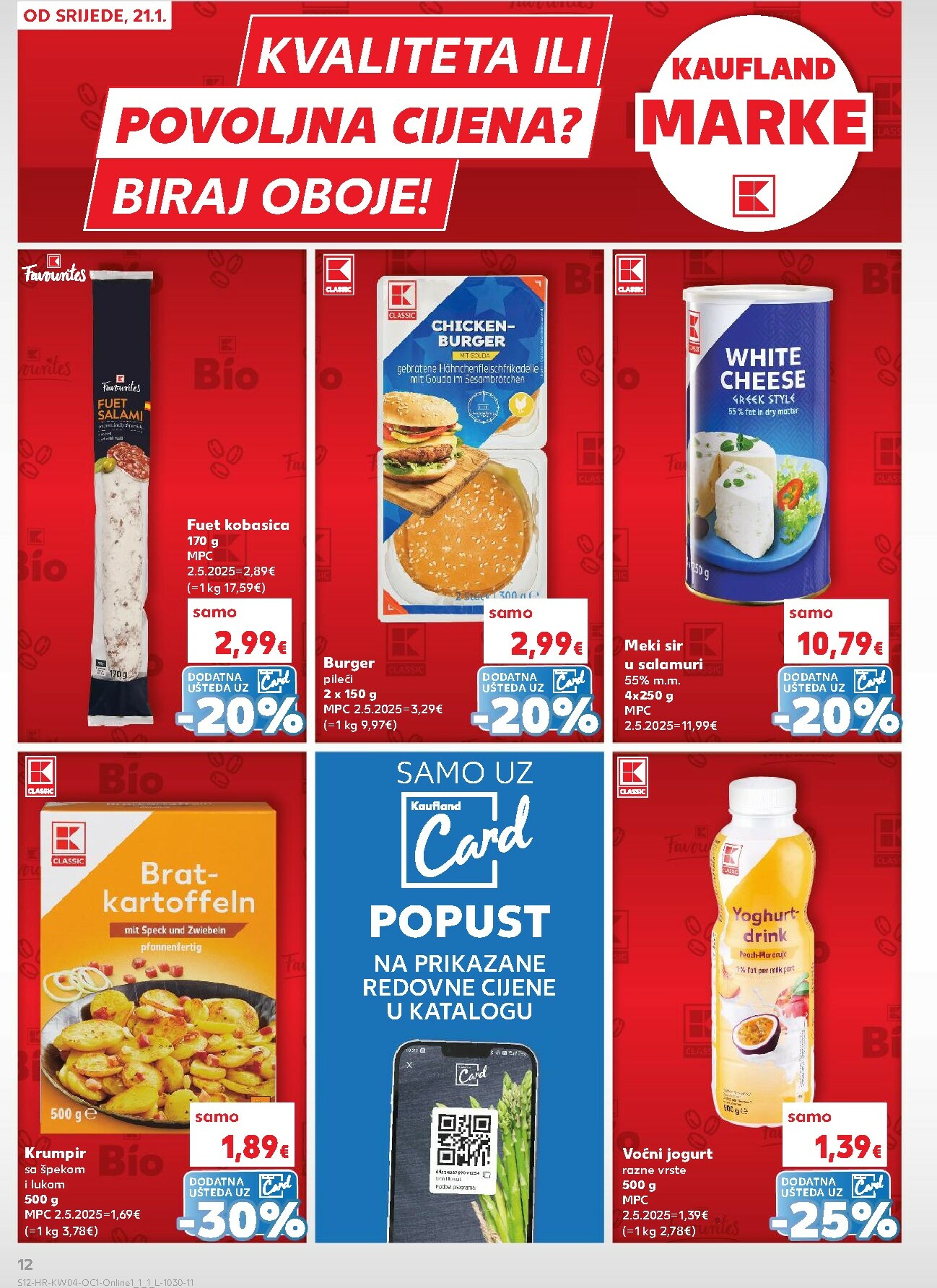 kaufland - Prelistajte katalog Kaufland - Želiš još bogatiju ponudu, vrijedi od 21.01. do 27.01. - page: 12