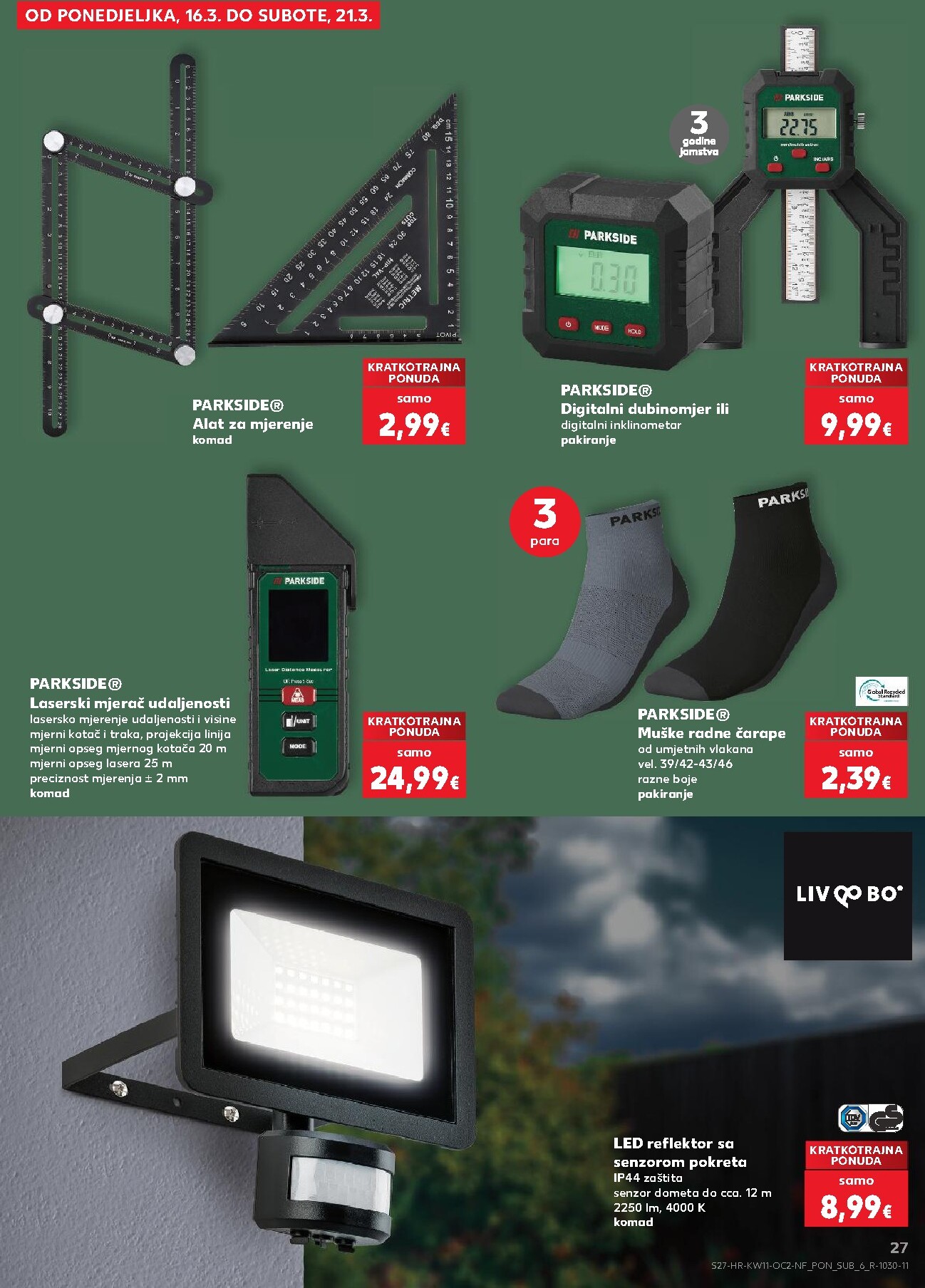 kaufland - Prelistajte katalog Kaufland - Neprehrambenih proizvoda, vrijedi od 11.03.2026 do 17.03.2026 - page: 27