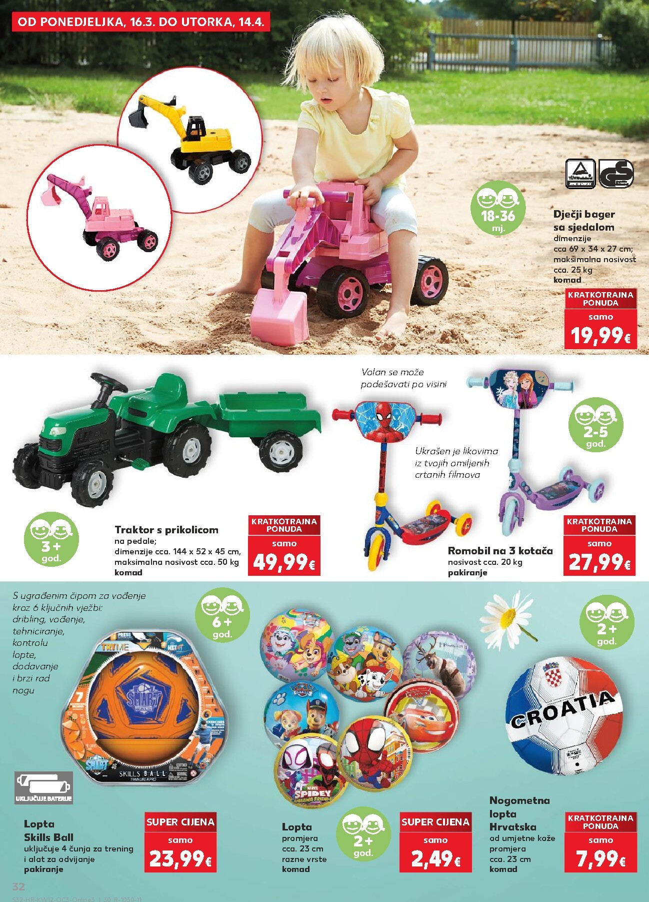 kaufland - Prelistajte katalog Kaufland - Kutak najboljih igračaka, vrijedi od 16.03.2026 do 14.04.2026 - page: 32