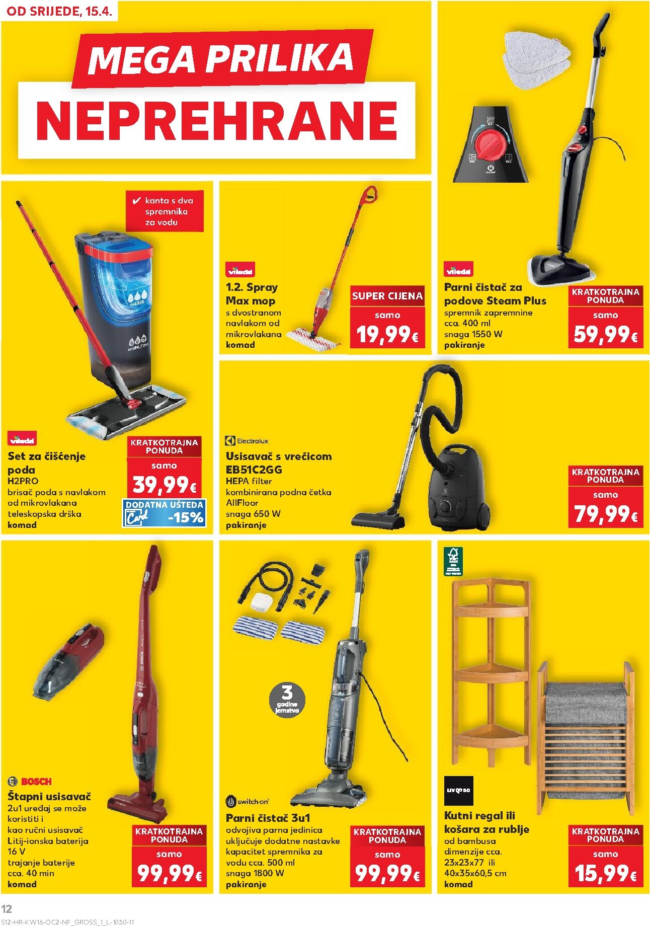 kaufland - Kaufland - Neprehrambenih proizvoda letak za sljedeći tjedan od srijede 15.04.2026 do utorka 21.04.2026 - page: 12