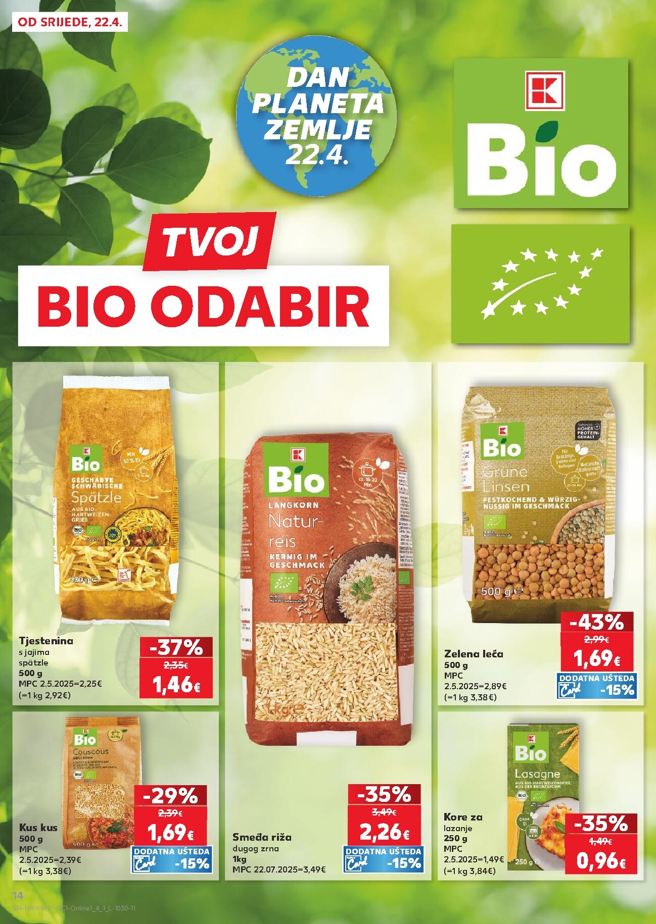 kaufland - Kaufland - Želiš još bogatiju ponudu letak za sljedeći tjedan od srijede 22.04.2026 do utorka 28.04.2026 - page: 14