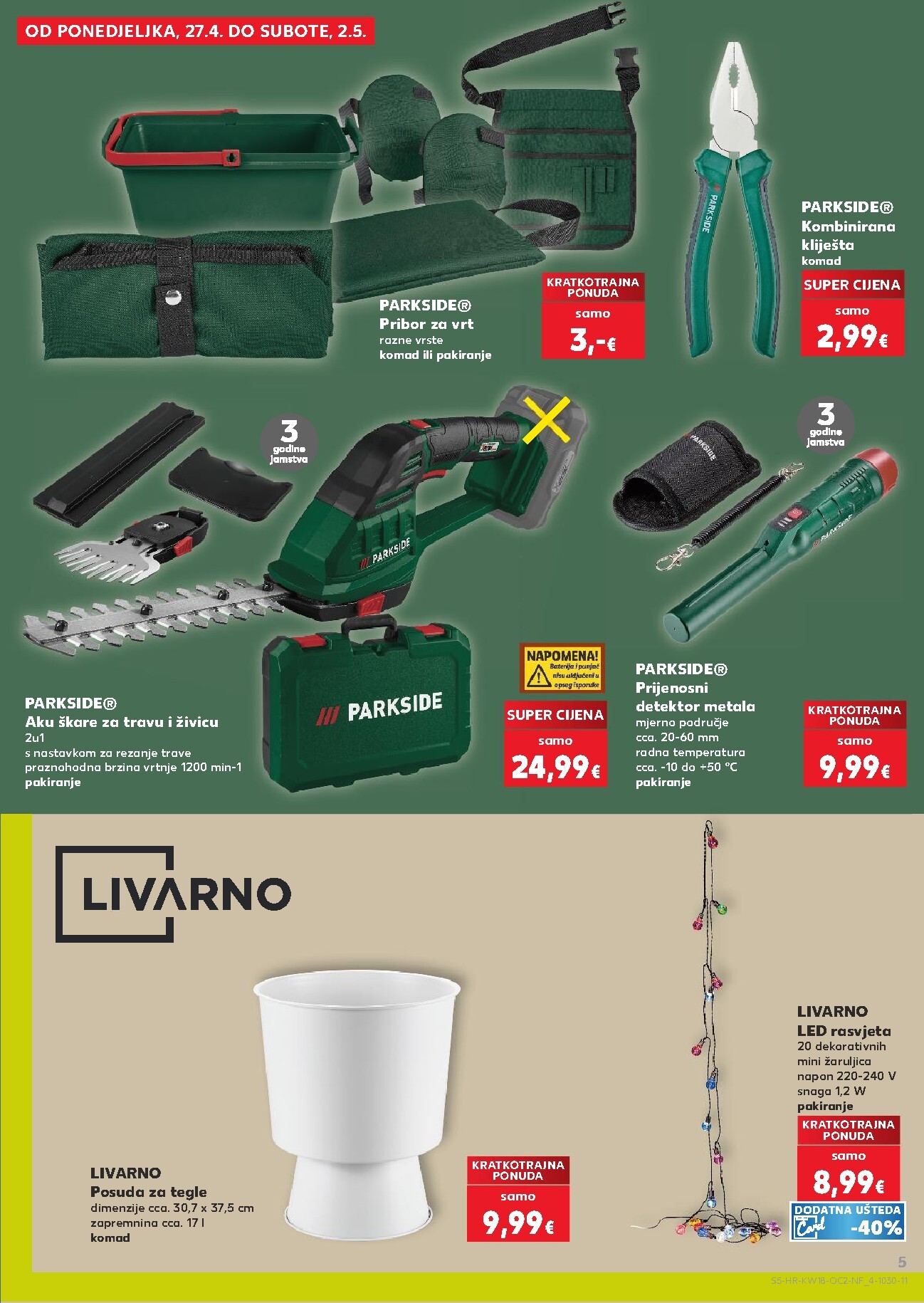 kaufland - Kaufland - Neprehrambenih proizvoda letak za sljedeći tjedan od srijede 29.04.2026 do utorka 05.05.2026 - page: 5