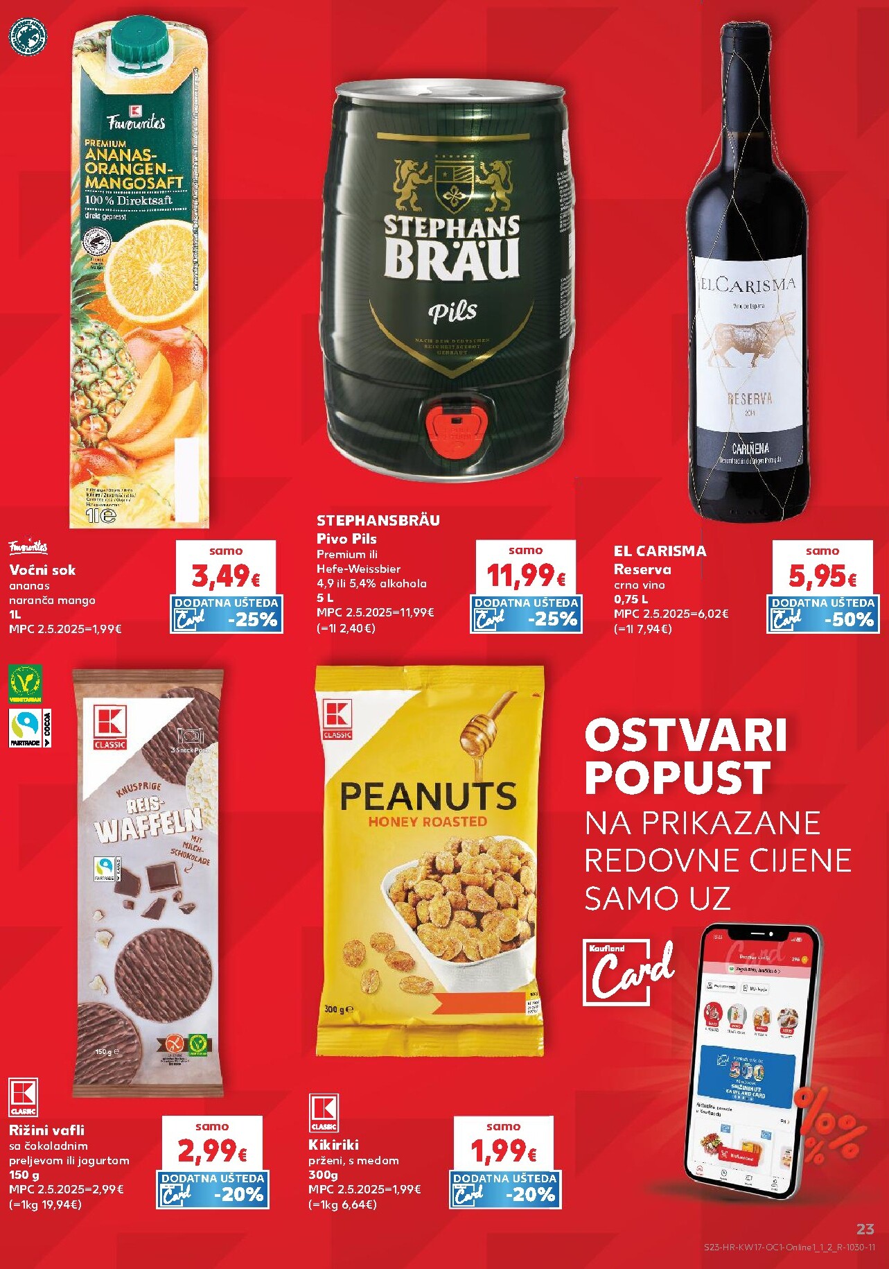 kaufland - Aktualni Kaufland - Želiš još bogatiju ponudu katalog vrijedi od srijede 22.04.2026 do utorka 28.04.2026 - page: 23