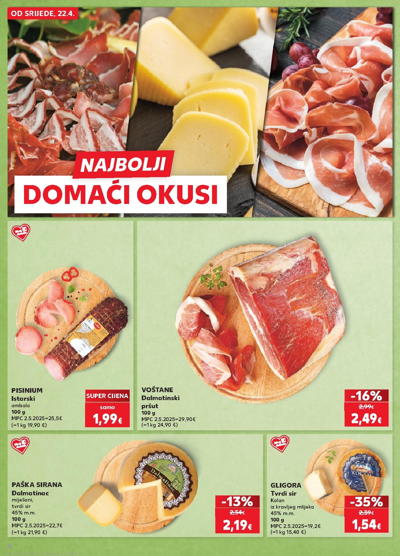 kaufland - Aktualni Kaufland - Želiš još bogatiju ponudu katalog vrijedi od srijede 22.04.2026 do utorka 28.04.2026 - page: 4