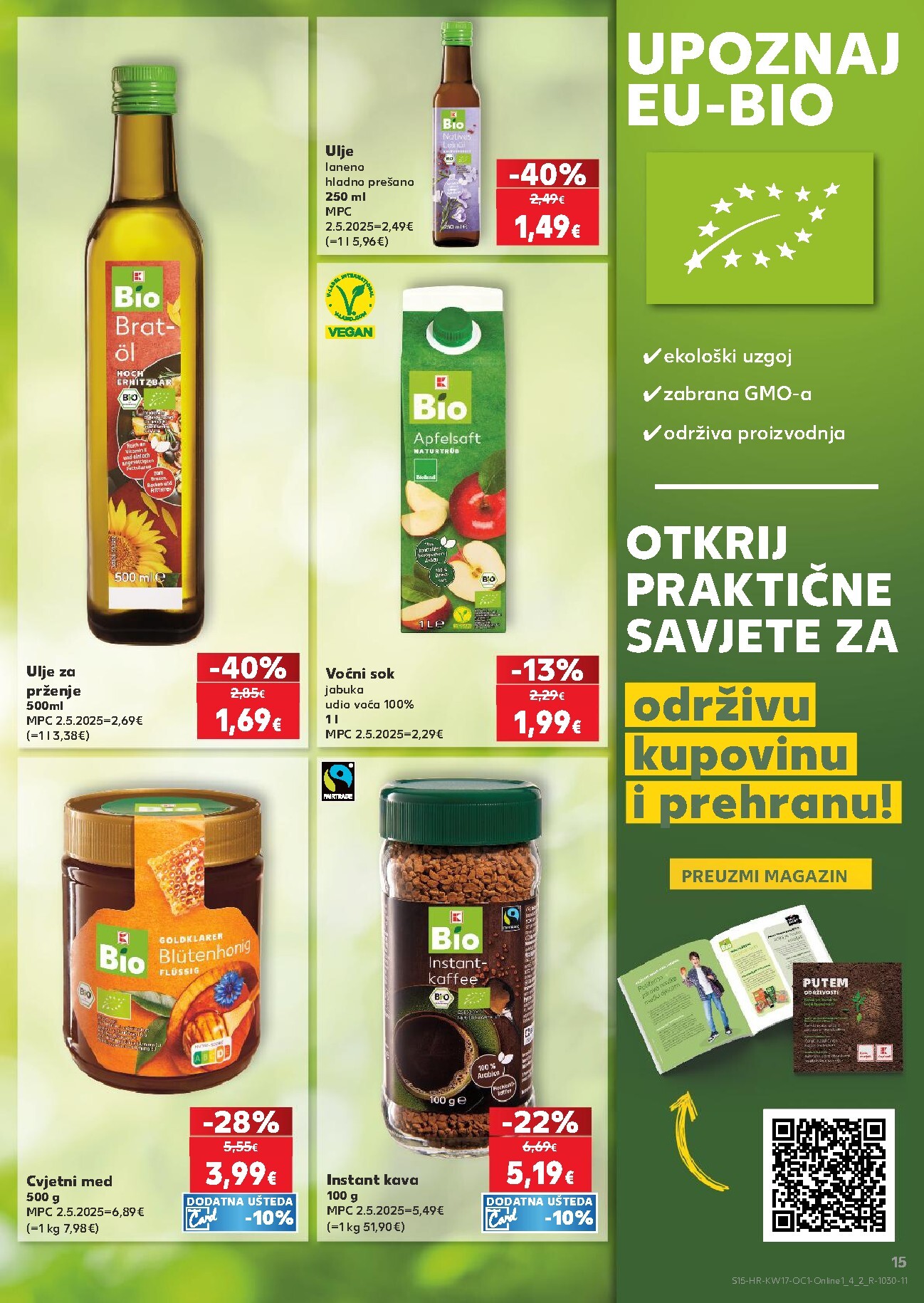 kaufland - Aktualni Kaufland - Želiš još bogatiju ponudu katalog vrijedi od srijede 22.04.2026 do utorka 28.04.2026 - page: 15