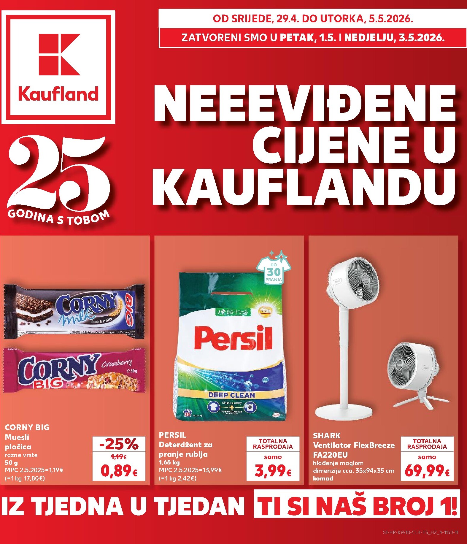 kaufland - Kaufland - Cijene letak za sljedeći tjedan od srijede 29.04.2026 do utorka 05.05.2026