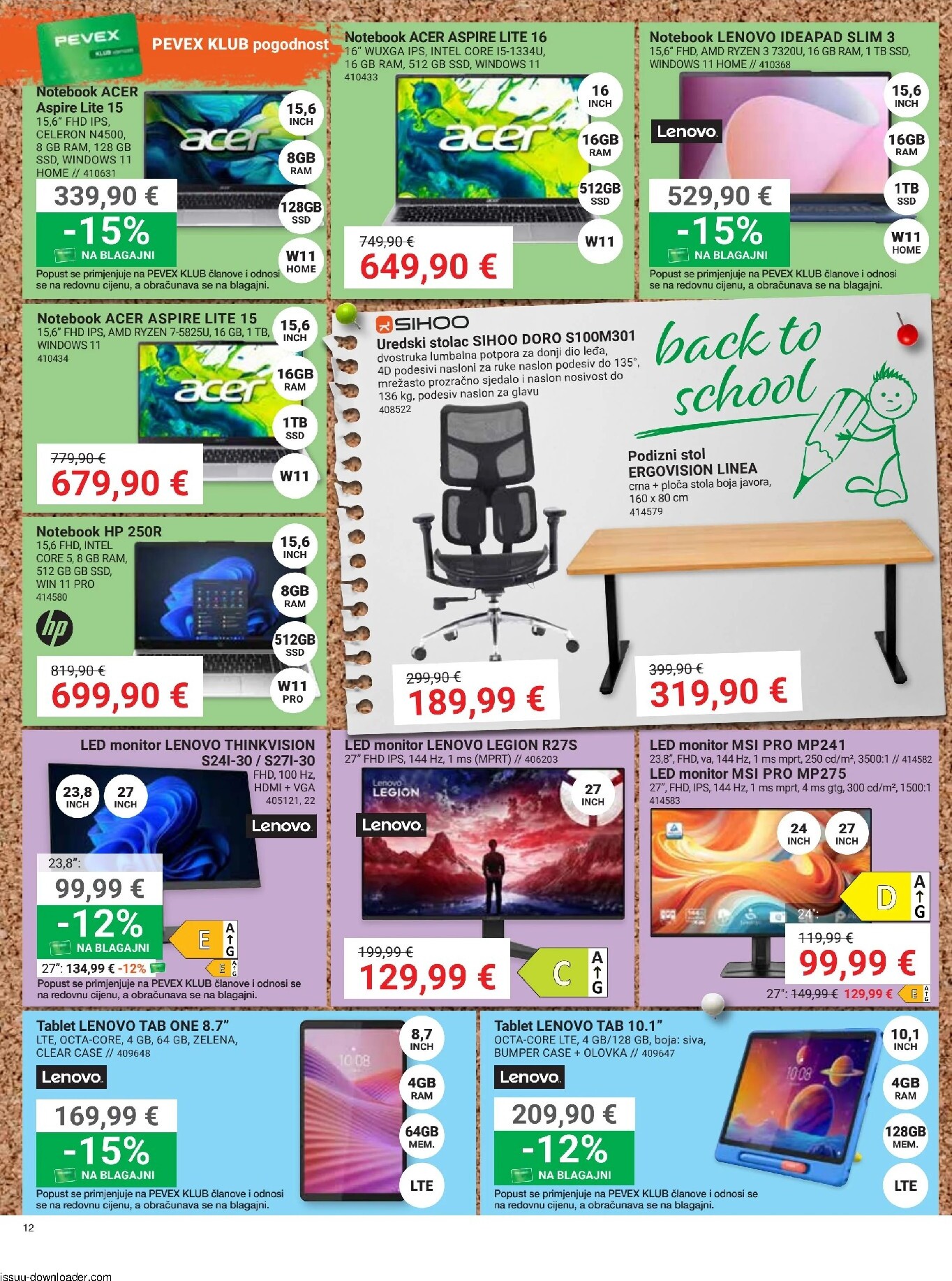 pevex - Aktualni katalog Pevex od četvrtka, 27.08.2026 do ponedjeljka, 21.09.2026 - page: 12