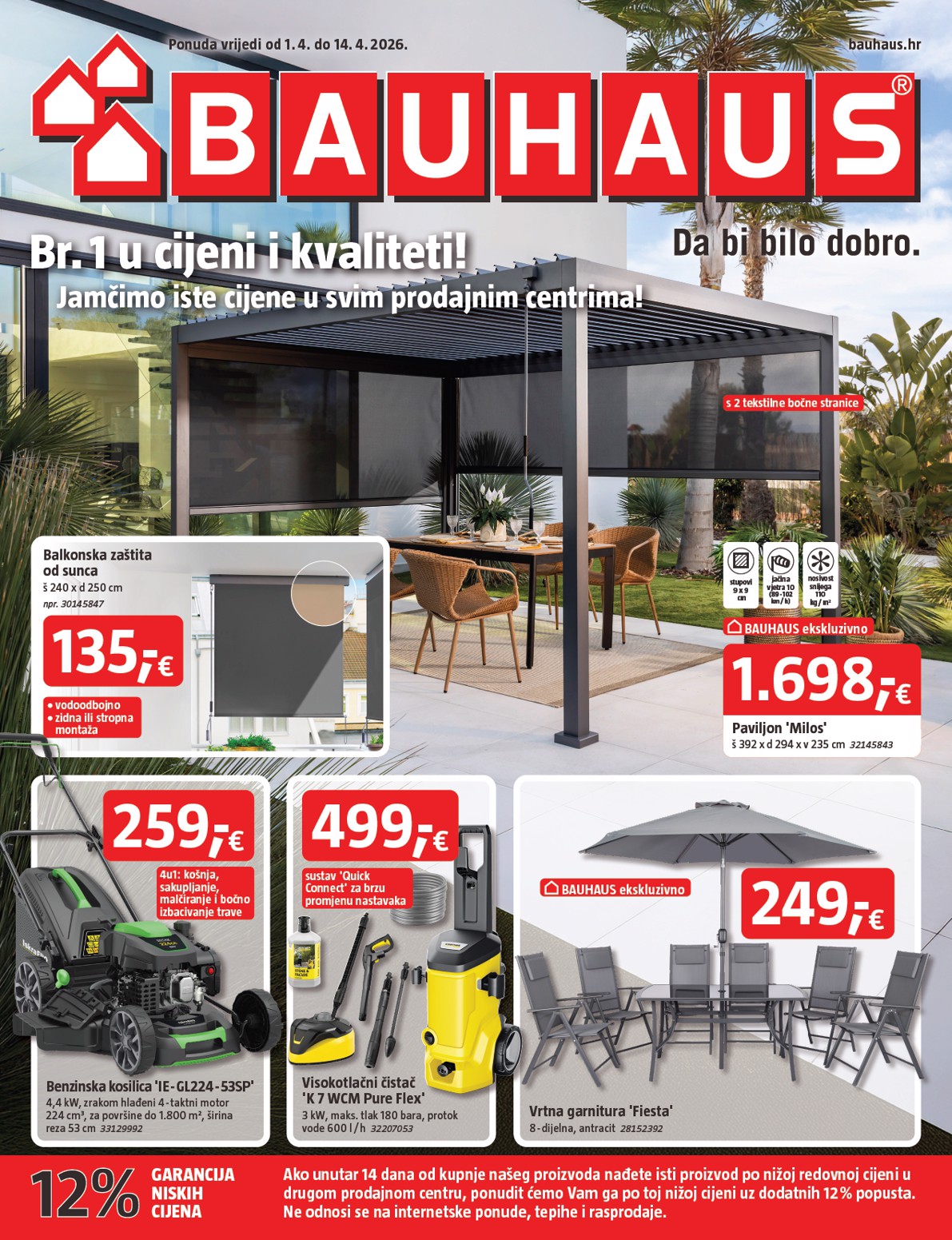 bauhaus - Prelistajte katalog BAUHAUS, vrijedi od 01.04.2026 do 14.04.2026 - page: 1