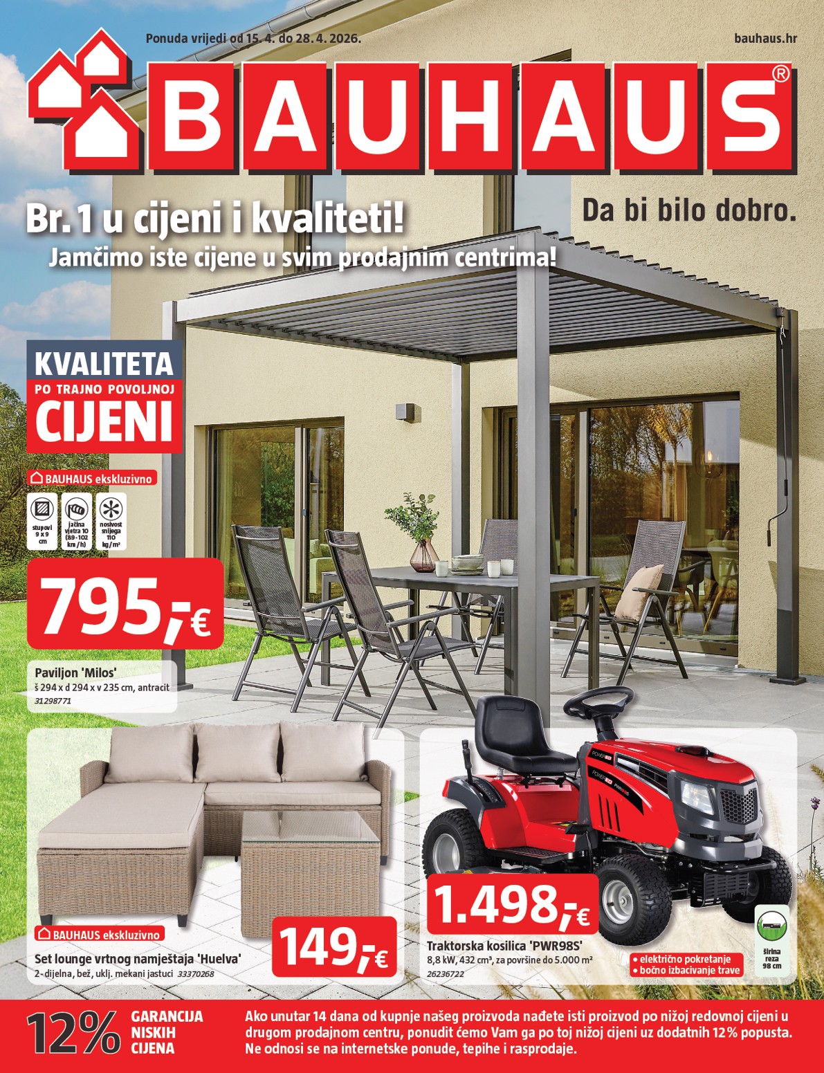 bauhaus - Aktualni BAUHAUS katalog vrijedi od srijede 15.04.2026 do utorka 28.04.2026