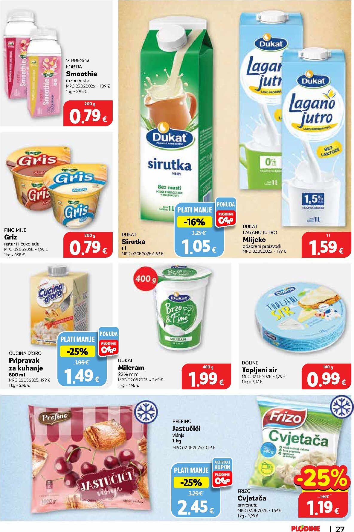 plodine - Aktualni katalog Plodine od srijede, 10.06.2026 do utorka, 16.06.2026 - page: 27