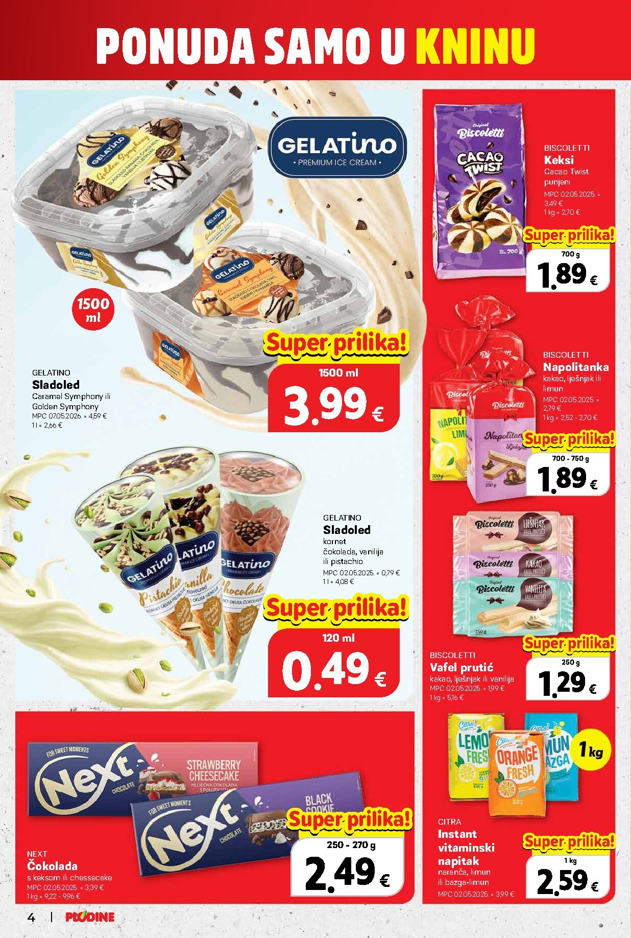 plodine - Novi Plodine - Otvorenje Knin katalog od četvrtka, 18.06.2026 do utorka, 23.06.2026 - page: 4