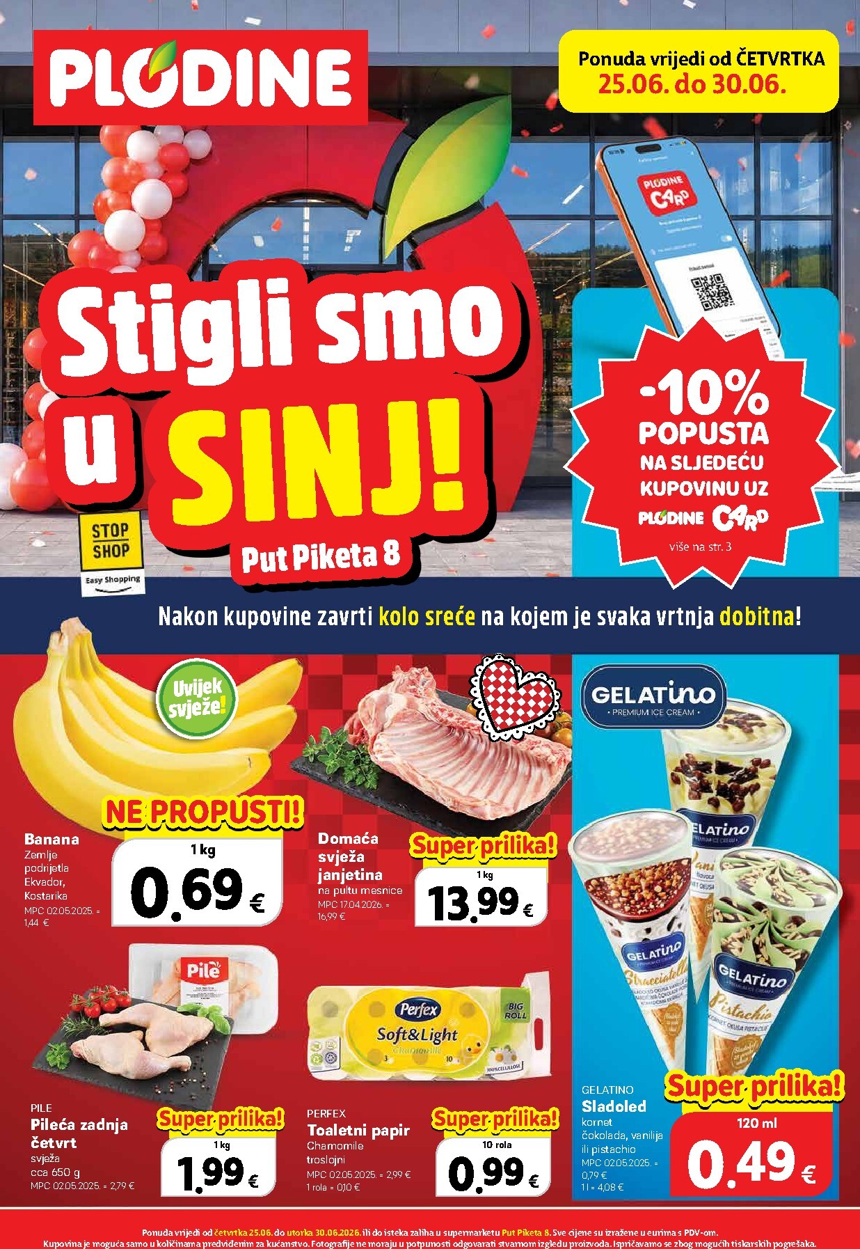 plodine - Novi Plodine - Sinj katalog od četvrtka, 25.06.2026 do utorka, 30.06.2026
