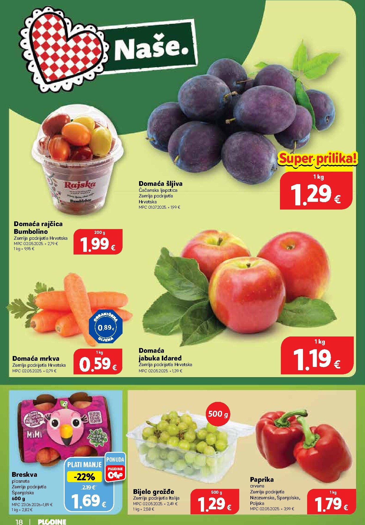 plodine - Novi Plodine katalog od srijede, 29.07.2026 do utorka, 04.08.2026 - page: 18