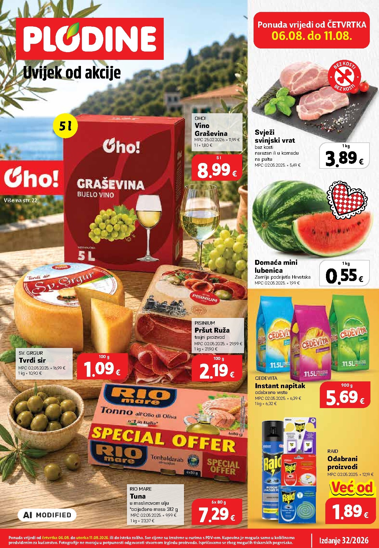 plodine - Novi Plodine katalog od četvrtka, 06.08.2026 do utorka, 11.08.2026 - page: 1
