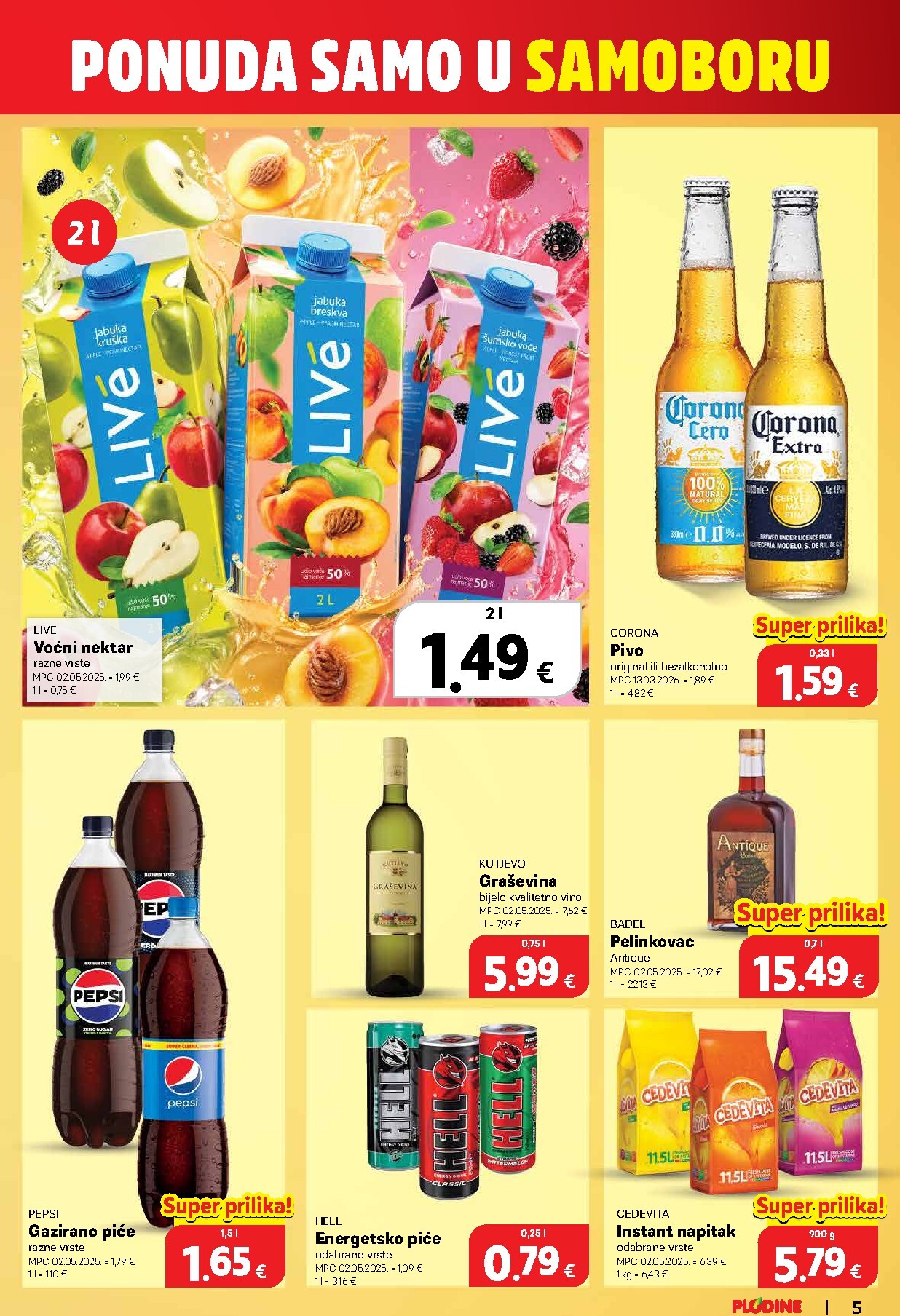 plodine - Novi Plodine - Samobor katalog od četvrtka, 10.09.2026 do utorka, 15.09.2026 - page: 5