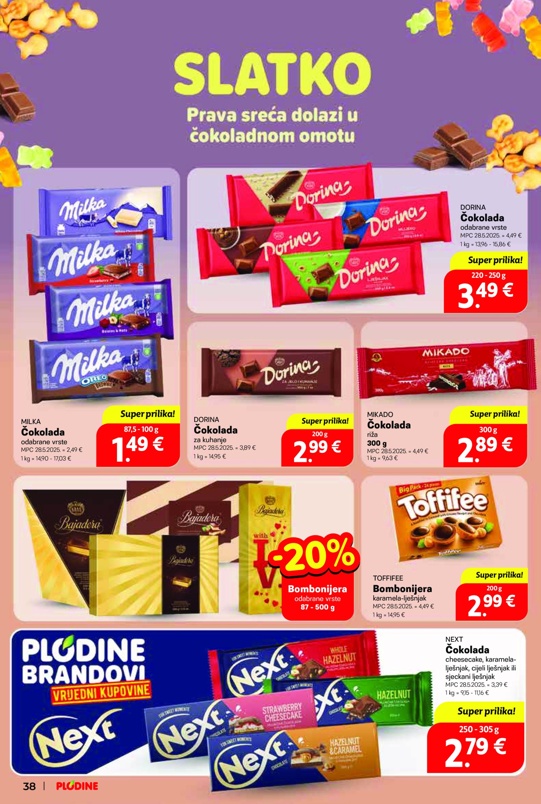 plodine - Prelistajte ovaj Plodine - Otvorenje Vis katalog, vrijedi od 28.05. do 03.06. - page: 38