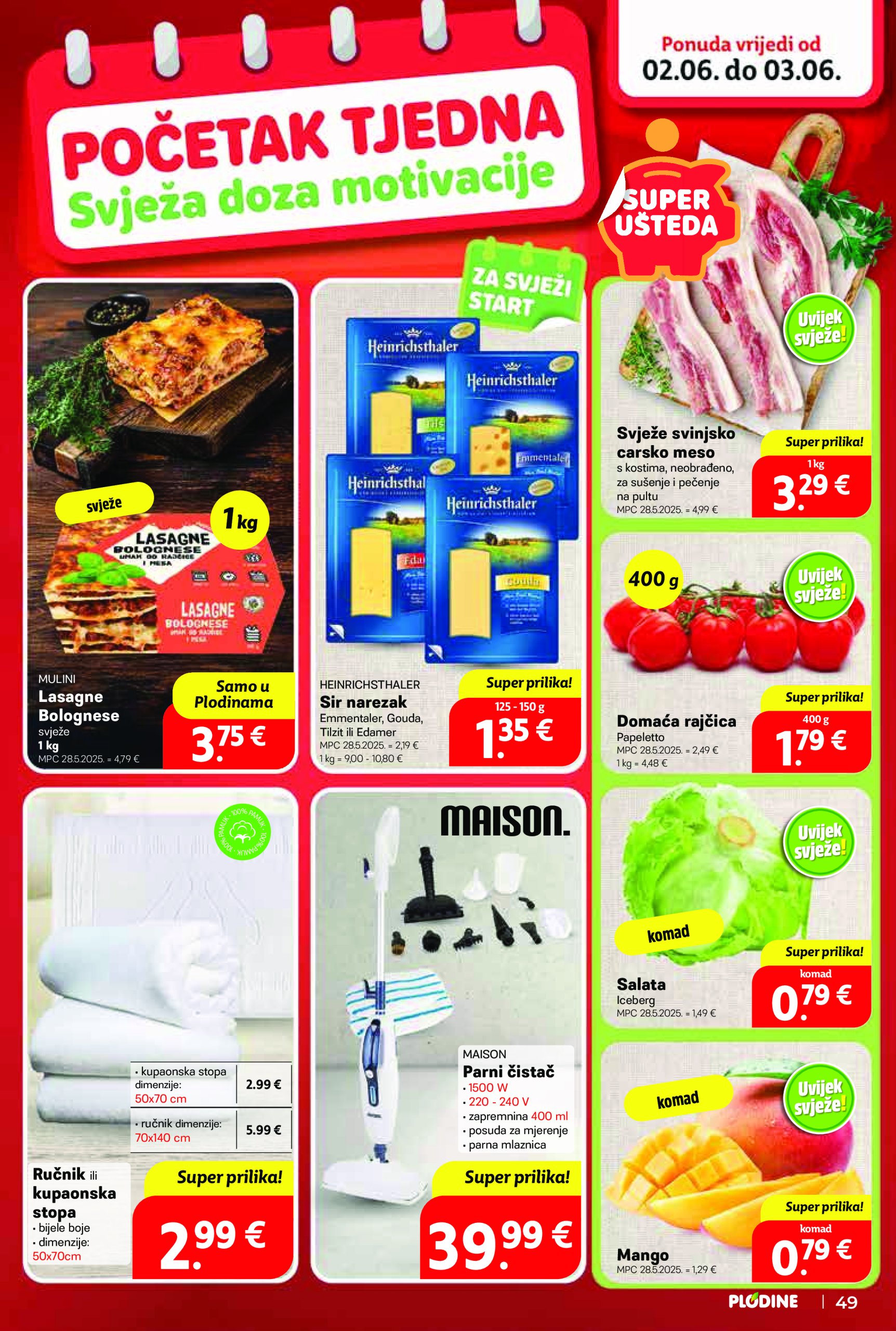 plodine - Prelistajte ovaj Plodine - Otvorenje Vis katalog, vrijedi od 28.05. do 03.06. - page: 49