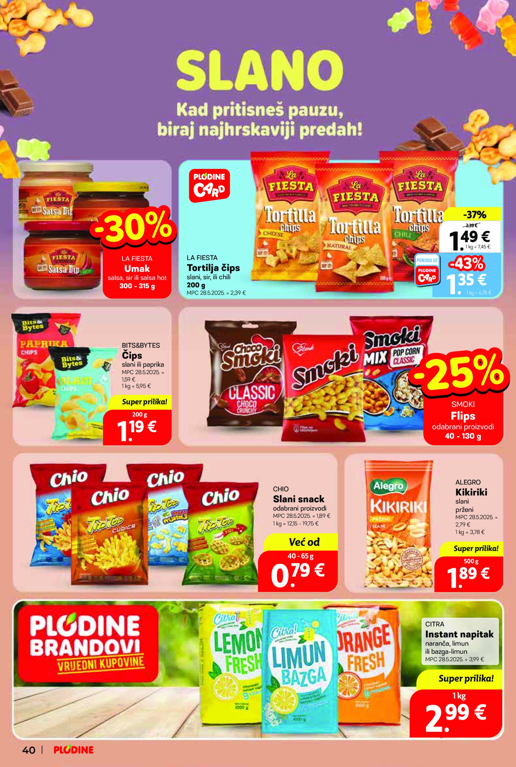 plodine - Prelistajte ovaj Plodine - Otvorenje Vis katalog, vrijedi od 28.05. do 03.06. - page: 40
