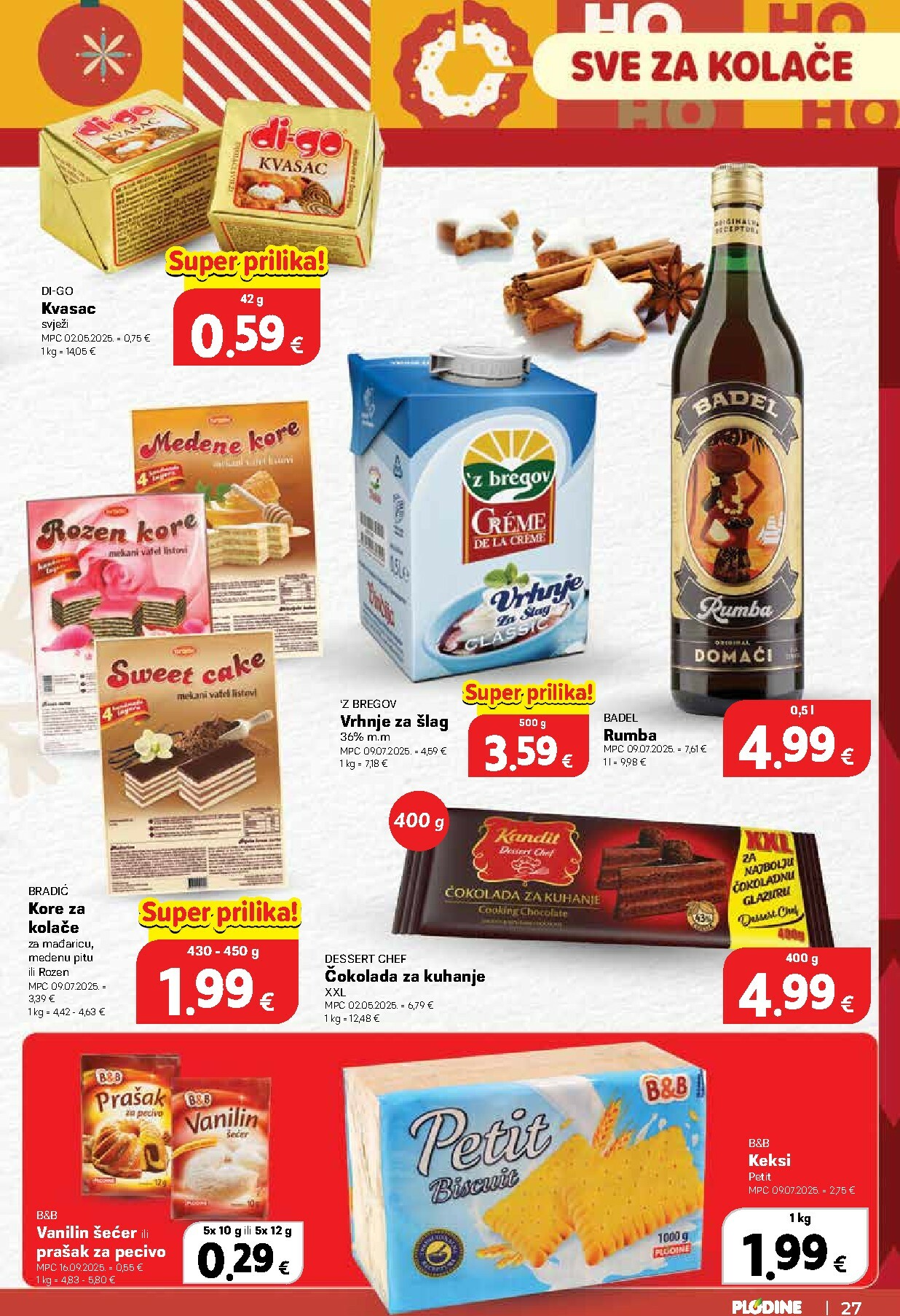 plodine - Prelistajte katalog Plodine - Otvorenje Drenova, vrijedi od 18.12. do 24.12. - page: 27