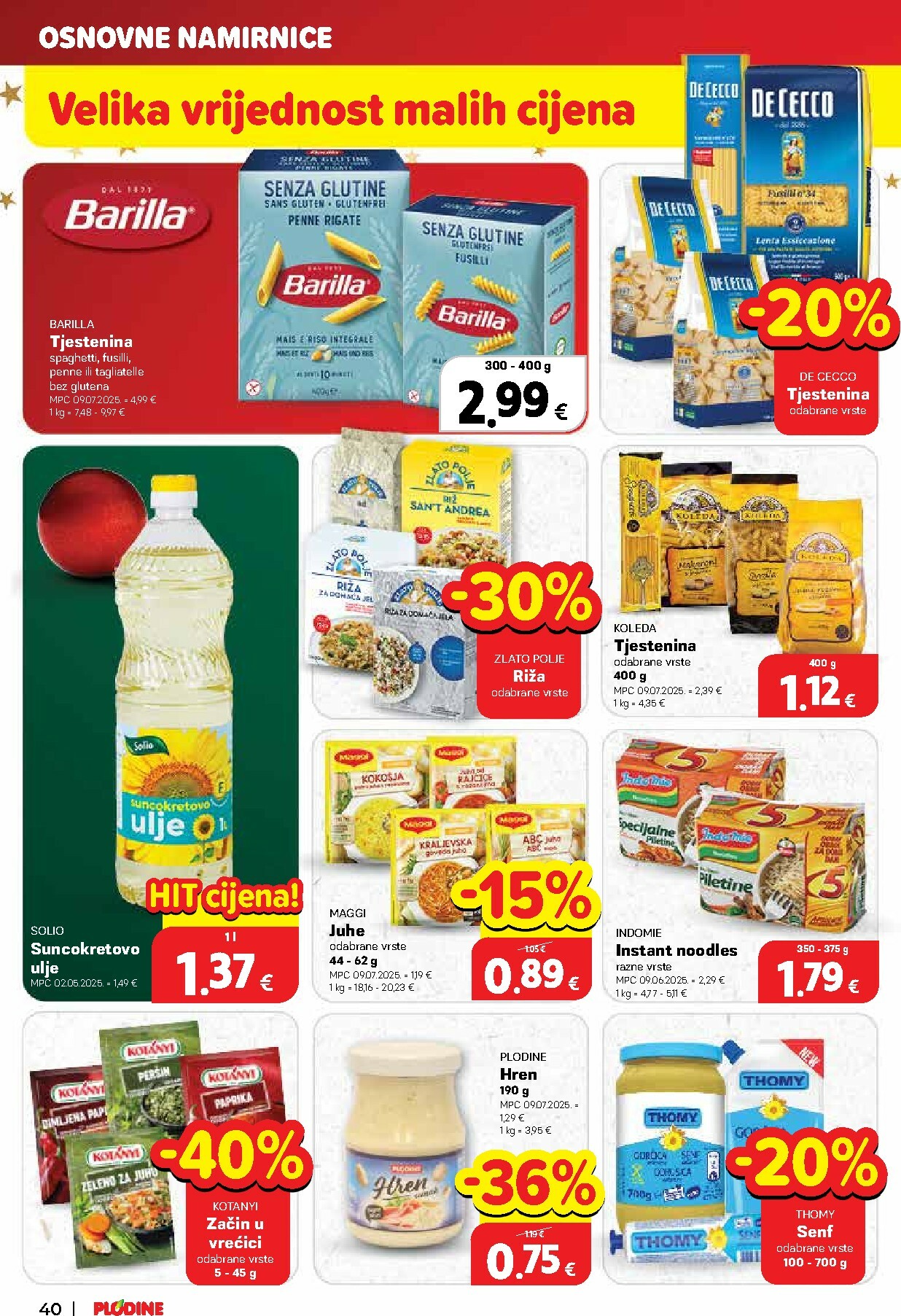 plodine - Prelistajte katalog Plodine, vrijedi od 17.12. do 24.12. - page: 40