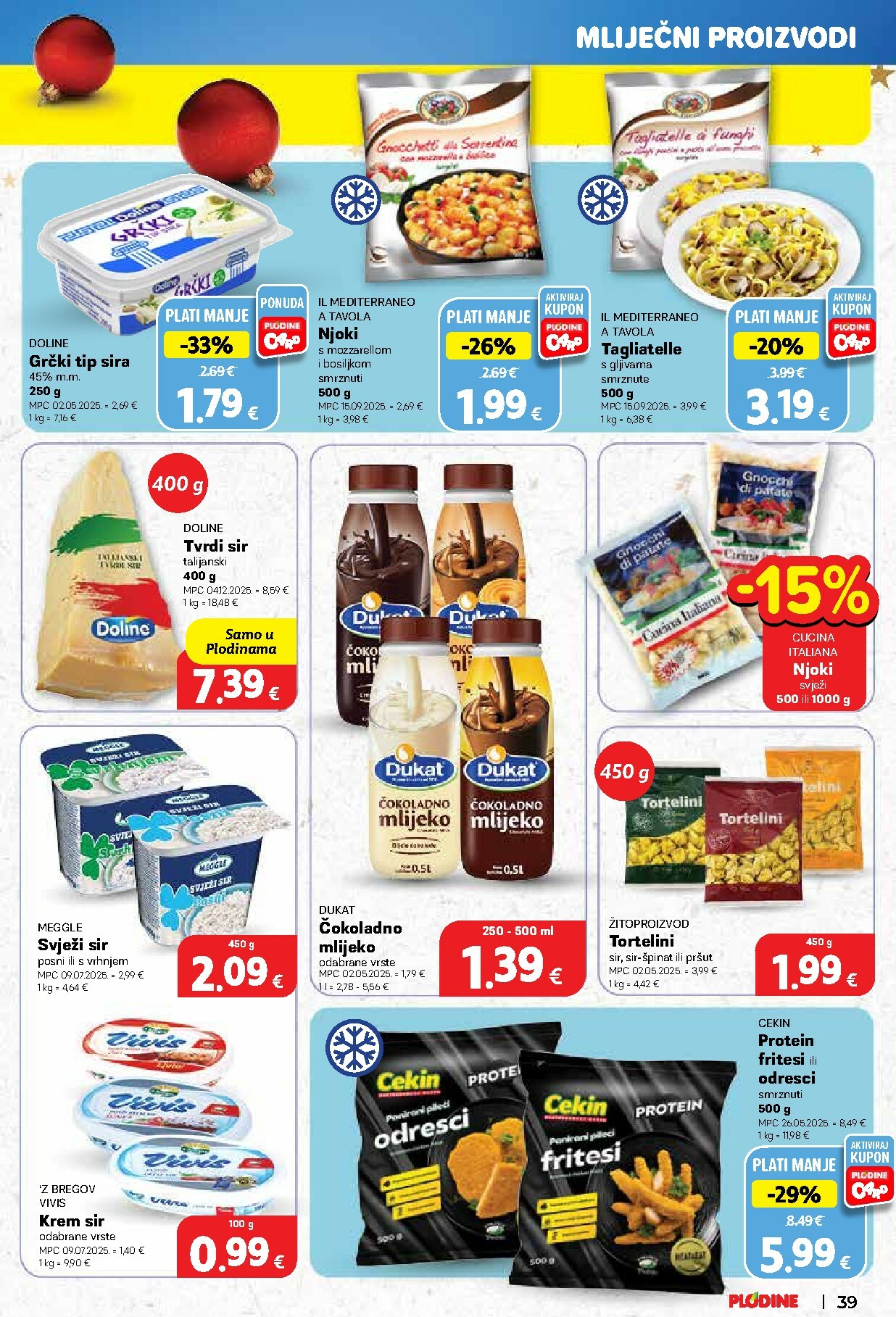plodine - Prelistajte katalog Plodine, vrijedi od 17.12. do 24.12. - page: 39
