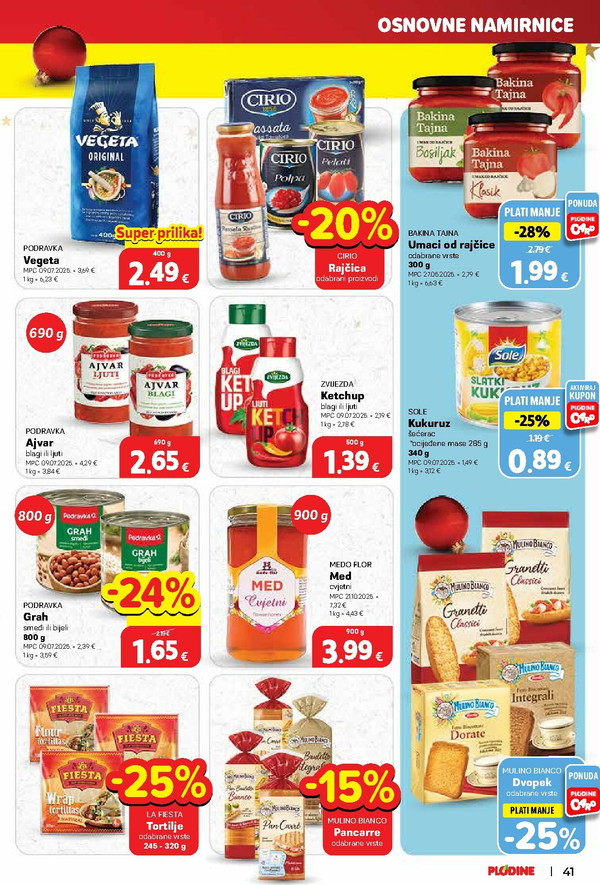 plodine - Prelistajte katalog Plodine, vrijedi od 17.12. do 24.12. - page: 41