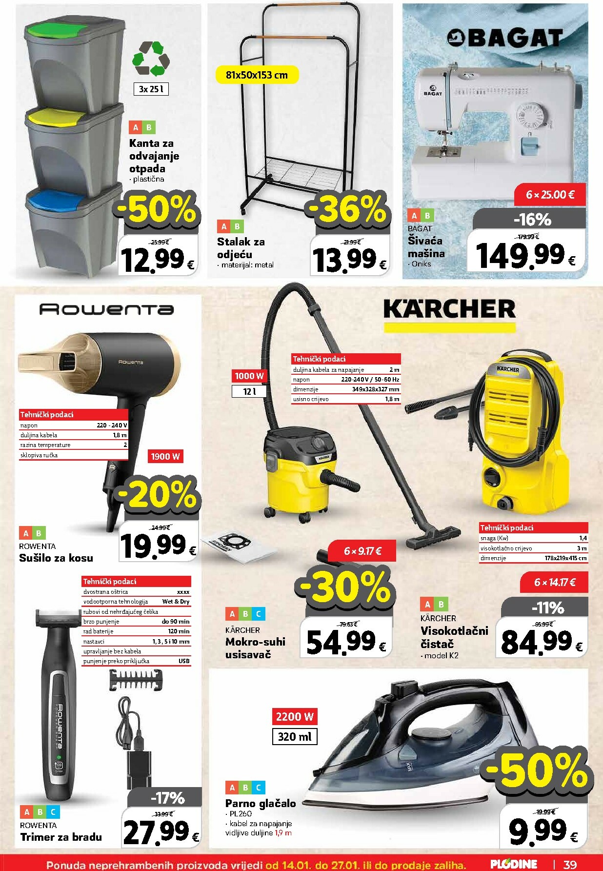 plodine - Prelistajte katalog Plodine, vrijedi od 14.01. do 20.01. - page: 39