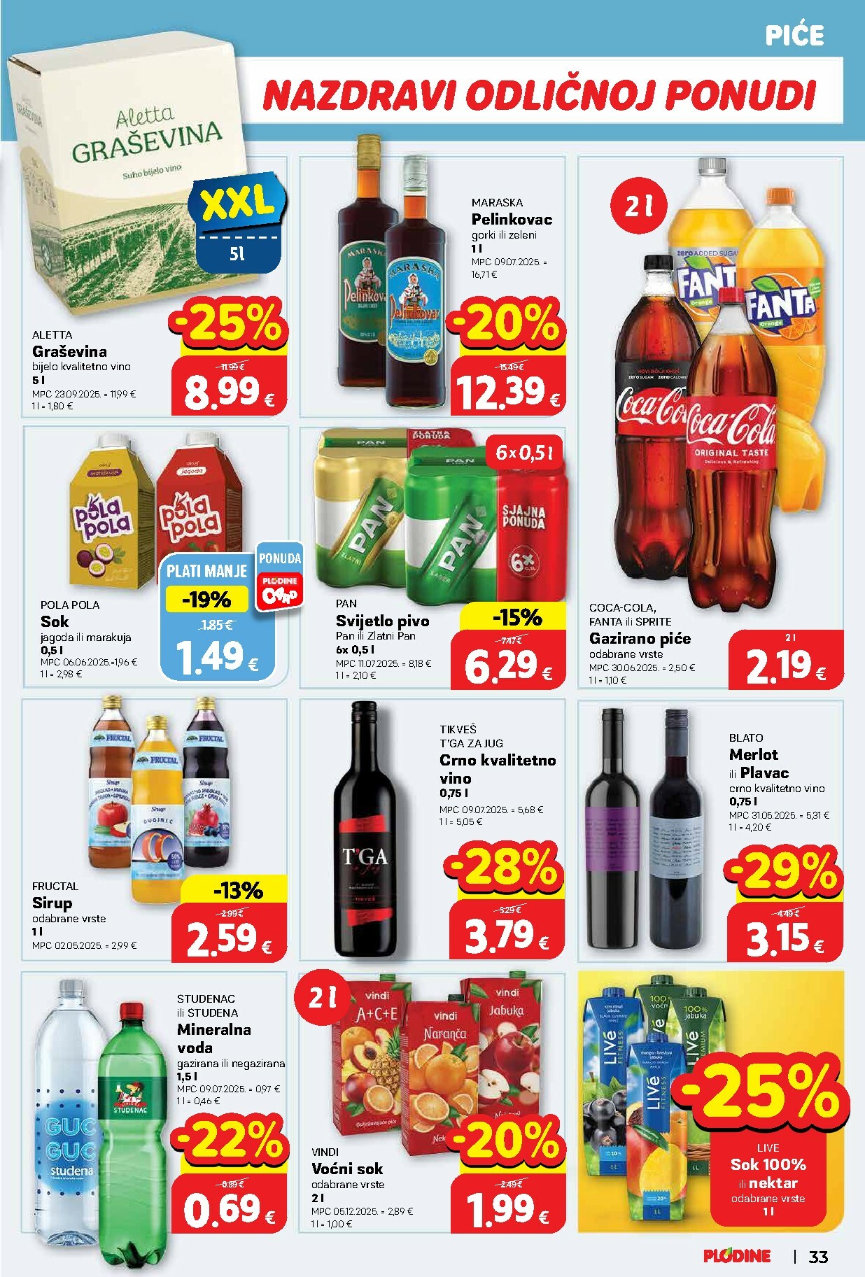 plodine - Prelistajte katalog Plodine, vrijedi od 14.01. do 20.01. - page: 33