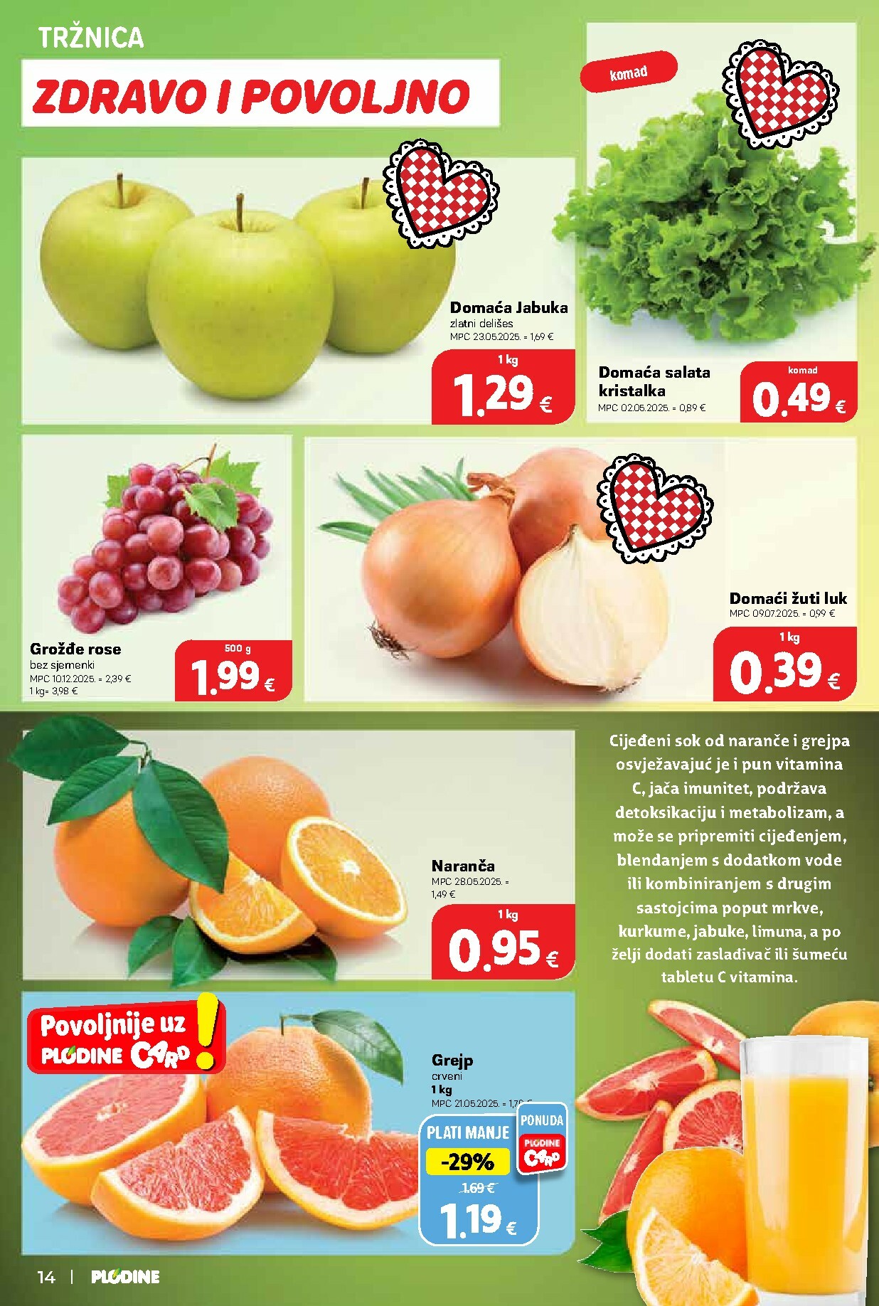 plodine - Prelistajte katalog Plodine, vrijedi od 21.01. do 27.01. - page: 14